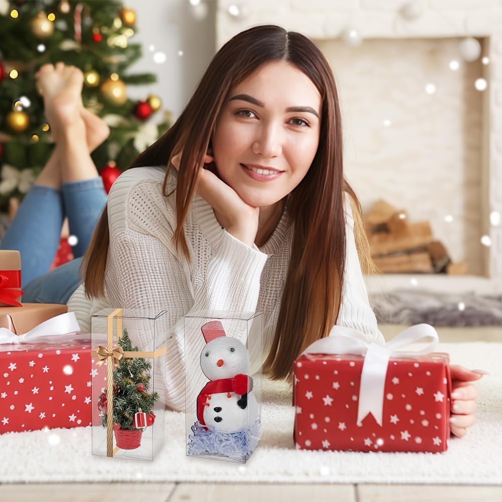 Caja Plástica Rectangular con Logo Personalizado, Paquete de 20, Ideal para Fiestas de Boda, Cumpleaños y Regalos del Día de la Madre, Proveedor de Envases para Golosinas, 2.7x2.7x6.3 pulgadas. Caja Plástica Rectangular con Logo Personalizado, Paquete de 20, Ideal para Fiestas de Boda, Cumpleaños y Regalos del Día de la Madre, Proveedor de Envases para Golosinas, 2.7x2.7x6.3 pulgadas.