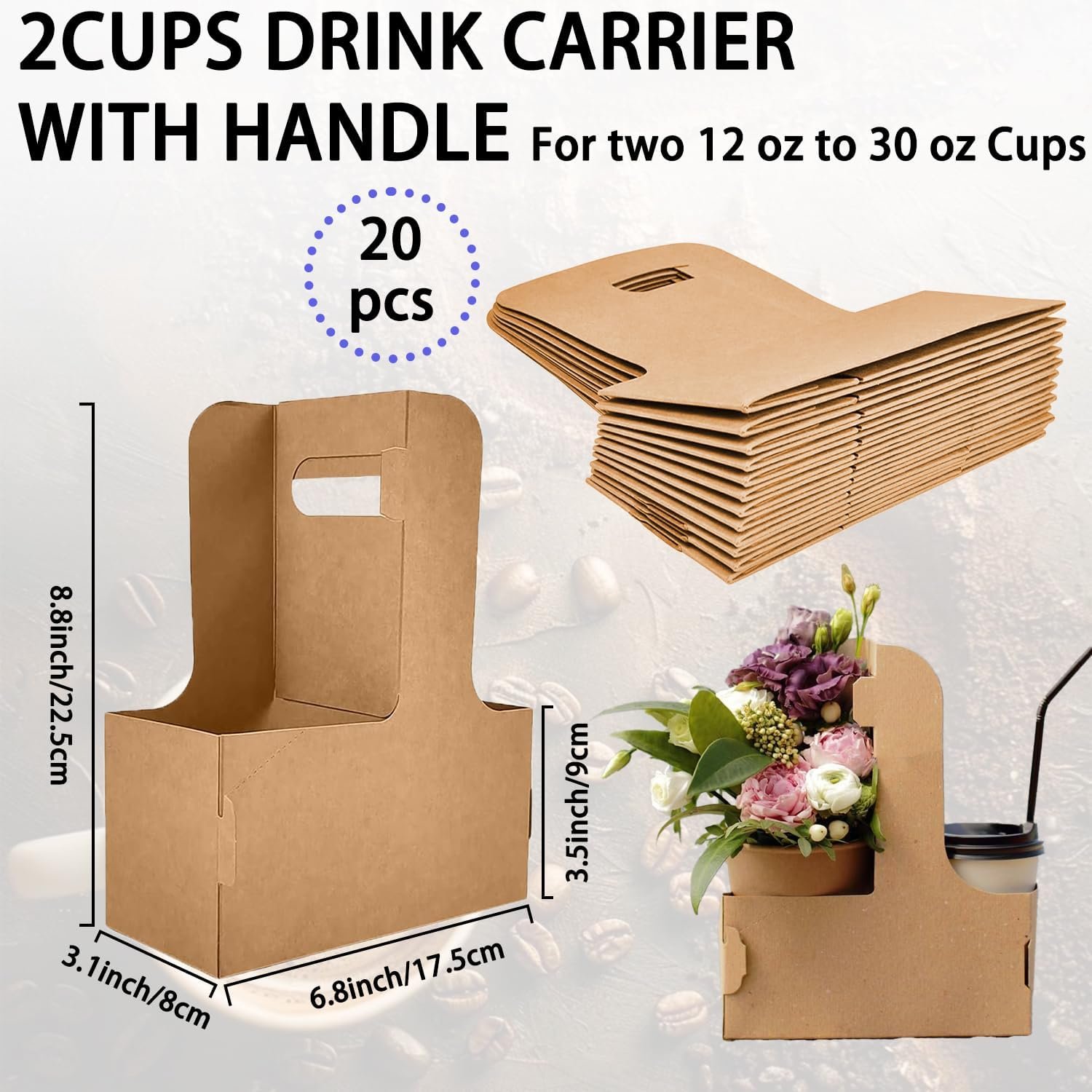 Logo Personalizado Porta Bebidas de Kraft para 2 Tazas, 20 Paquetes, Soporte Portátil y Plegable para Bebidas Calientes o Frías, Soluciones de Entrega de Alimentos, Proveedor de Porta Tazas. Logo Personalizado Porta Bebidas de Kraft para 2 Tazas, 20 Paquetes, Soporte Portátil y Plegable para Bebidas Calientes o Frías, Soluciones de Entrega de Alimentos, Proveedor de Porta Tazas.