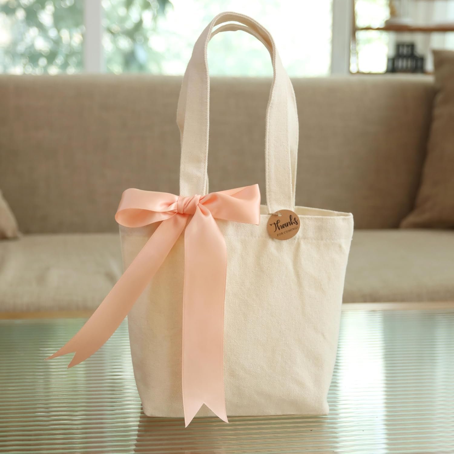 Logo Personalizado Tote Bag de Lienzo Pequeño 10