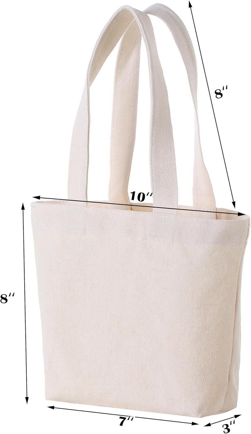 Logo Personalizado Tote Bag de Lienzo Pequeño 10