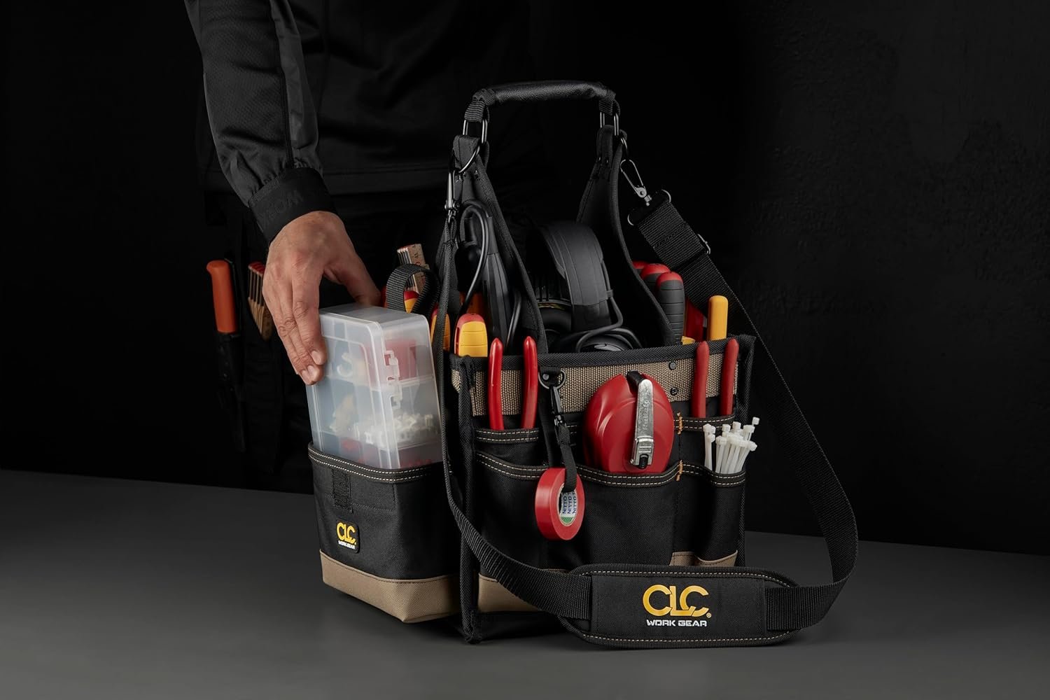 Logo Personalizado Carrier de Herramientas Eléctricas y de Mantenimiento con 25 Bolsillos - Proveedor de Soluciones Profesionales