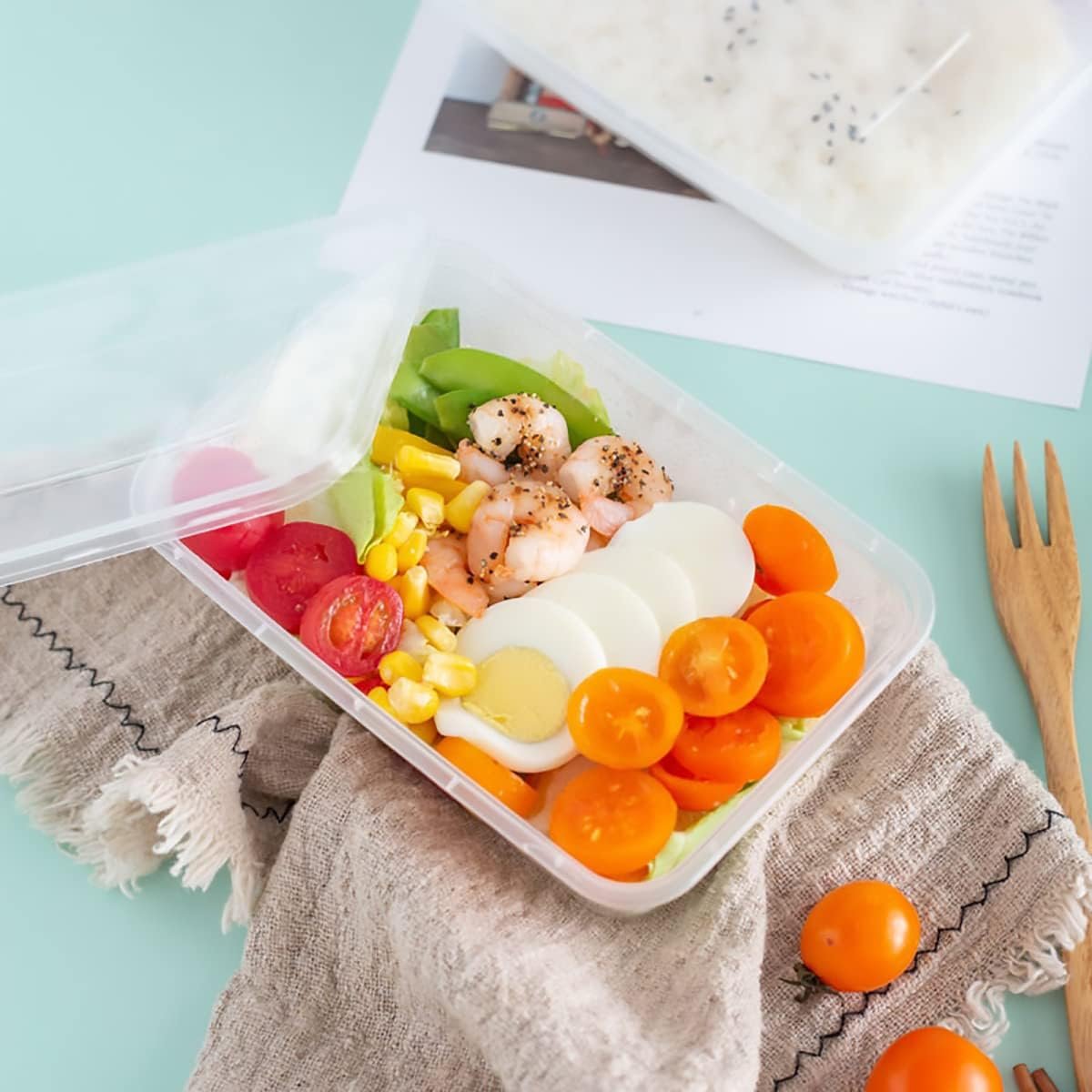 Contenedores de Almacenamiento de Alimentos Desechables de 16 oz con Tapas Herméticas, 50 Pcs, Personalizado Logo, Recipientes Reutilizables para Comida, A Prueba de Fugas, Apta para Microondas, Lavavajillas y Congelador, Proveedor.