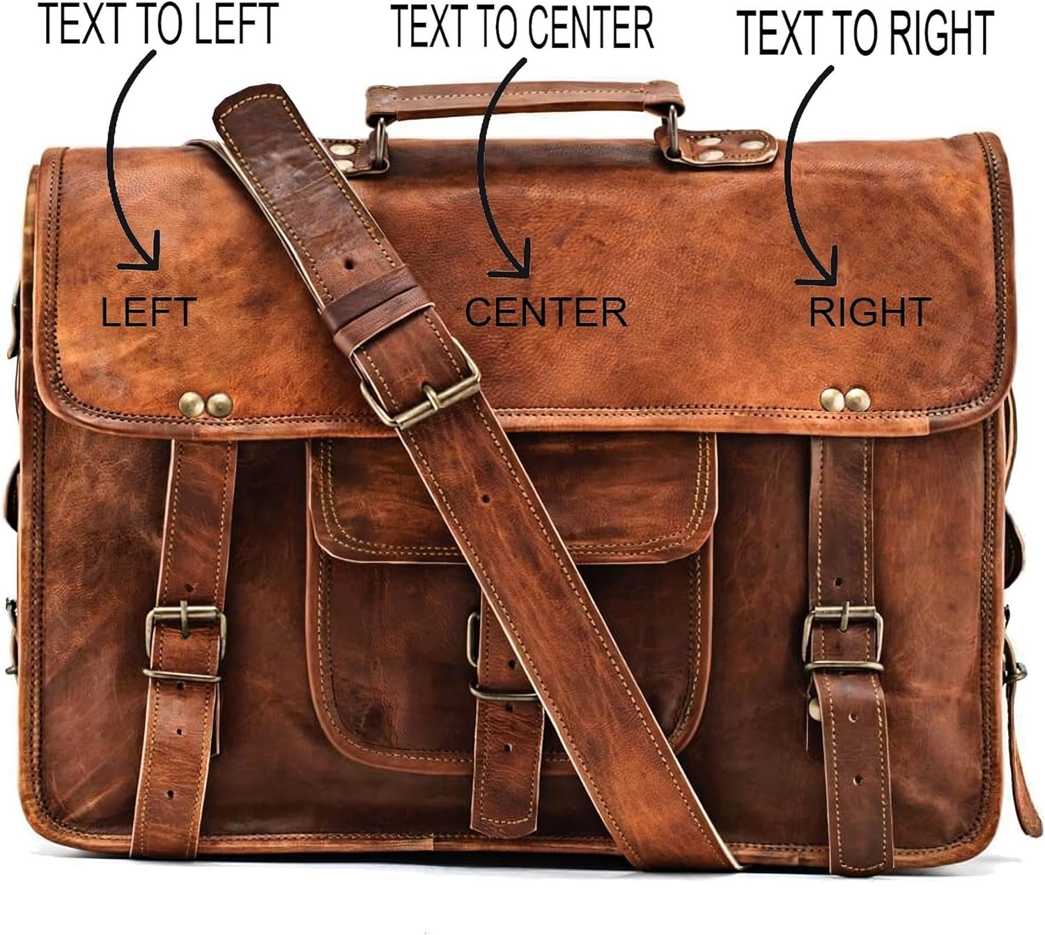 Logo Personalizado Mochila de Cuero Vintage para Hombre/Mujer, Bolso Engraved, Maletín para Laptop de Oficina/Viaje, Fábrica de Bolsos de Cuero Hechos a Mano para Múltiples Usos
