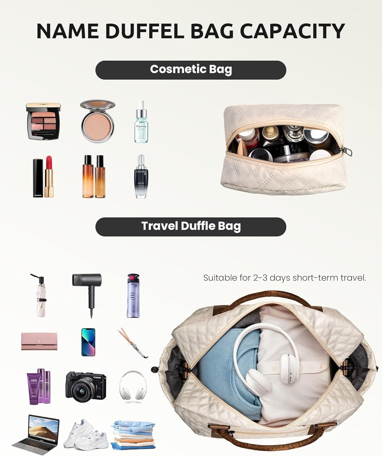 Logo Personalizado Mochila Duffle Inicial con Compartimento para Zapatos, Bolsa de Viaje Personalizada Monogramada con Neceser de Maquillaje, Regalo para Niñas Adolescentes (Letra B) de Proveedor Logo Personalizado Mochila Duffle Inicial con Compartimento para Zapatos, Bolsa de Viaje Personalizada Monogramada con Neceser de Maquillaje, Regalo para Niñas Adolescentes (Letra B) de Proveedor