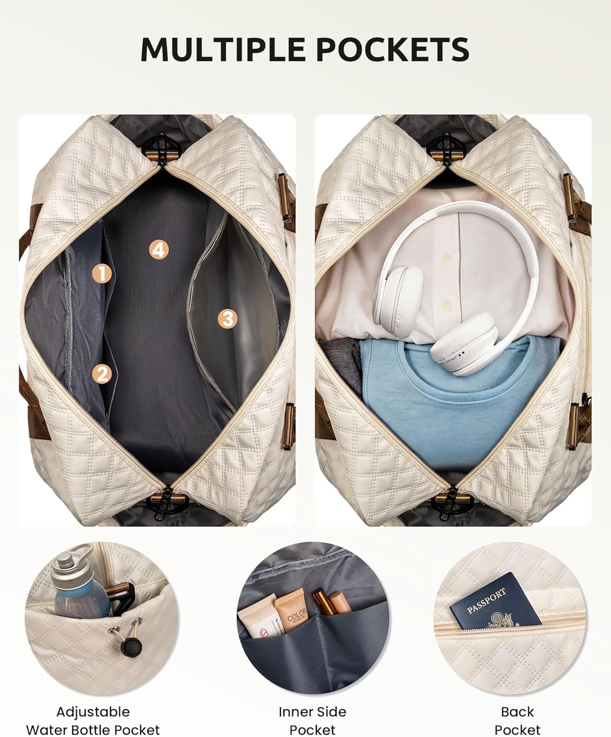 Logo Personalizado Mochila Duffle Inicial con Compartimento para Zapatos, Bolsa de Viaje Personalizada Monogramada con Neceser de Maquillaje, Regalo para Niñas Adolescentes (Letra B) de Proveedor Logo Personalizado Mochila Duffle Inicial con Compartimento para Zapatos, Bolsa de Viaje Personalizada Monogramada con Neceser de Maquillaje, Regalo para Niñas Adolescentes (Letra B) de Proveedor