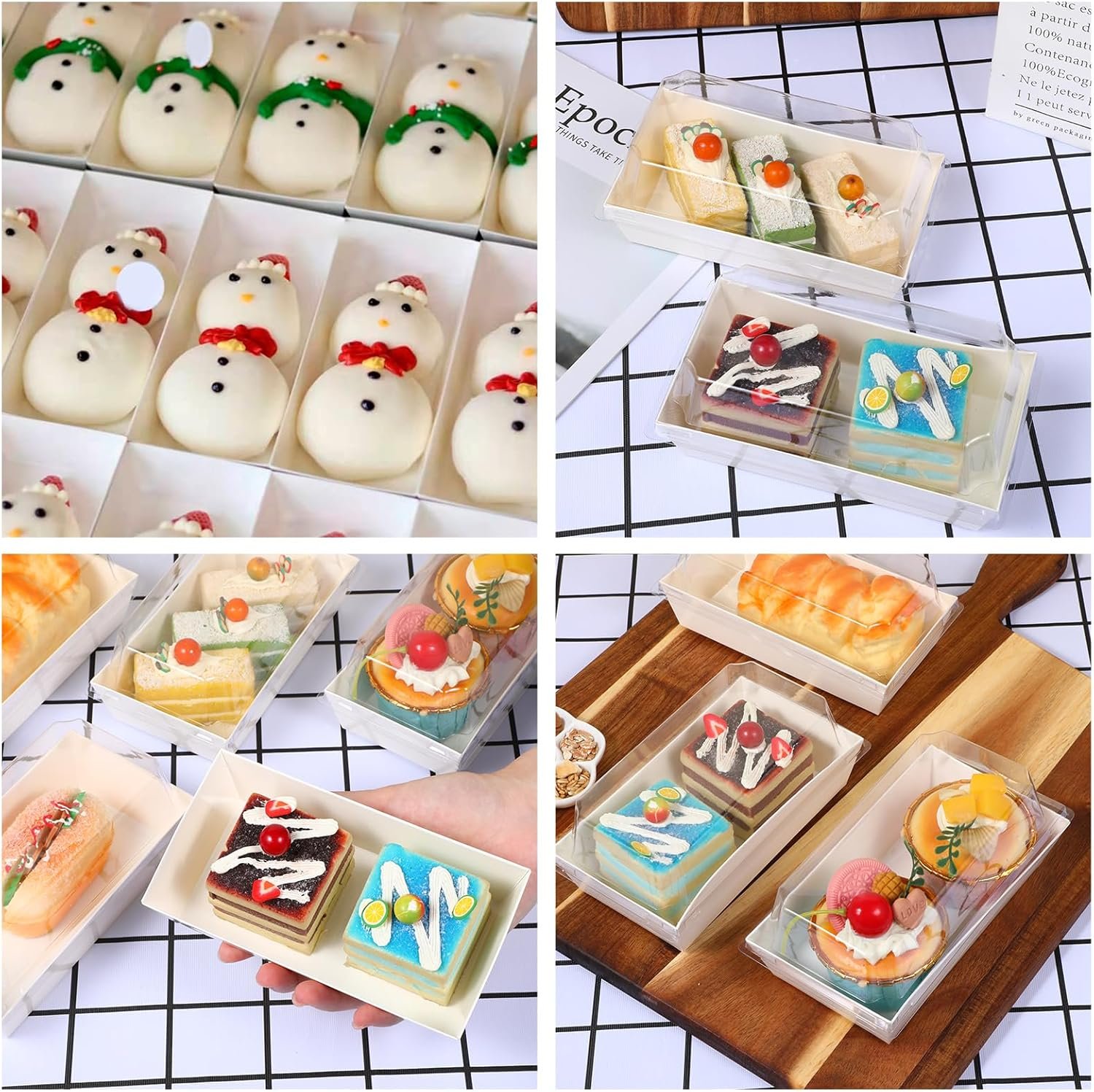 Cajas de Charcutería Desechables con Tapa Clara, 100 Piezas, Contenedores Blancos para Sándwich, Cajas Pequeñas para Tratamientos de Pastelería, Logo Personalizado, Ideal para 2 Cupcakes y Bombas de Chocolate Caliente, Fábrica de Embalajes para Postres para Llevar. Cajas de Charcutería Desechables con Tapa Clara, 100 Piezas, Contenedores Blancos para Sándwich, Cajas Pequeñas para Tratamientos de Pastelería, Logo Personalizado, Ideal para 2 Cupcakes y Bombas de Chocolate Caliente, Fábrica de Embalajes para Postres para Llevar.