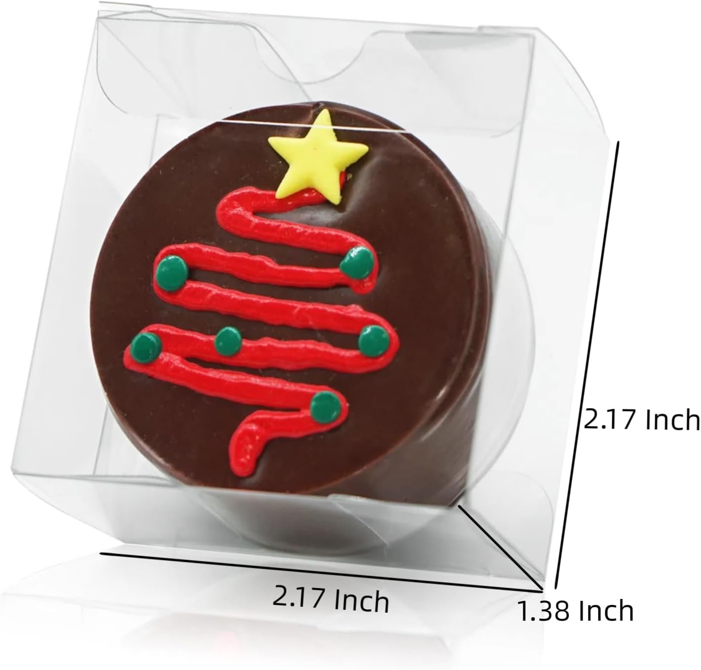 Caja de Favor con Logo Personalizado para Galletas, 50 unidades de cajas claras para macarrones de 2.17