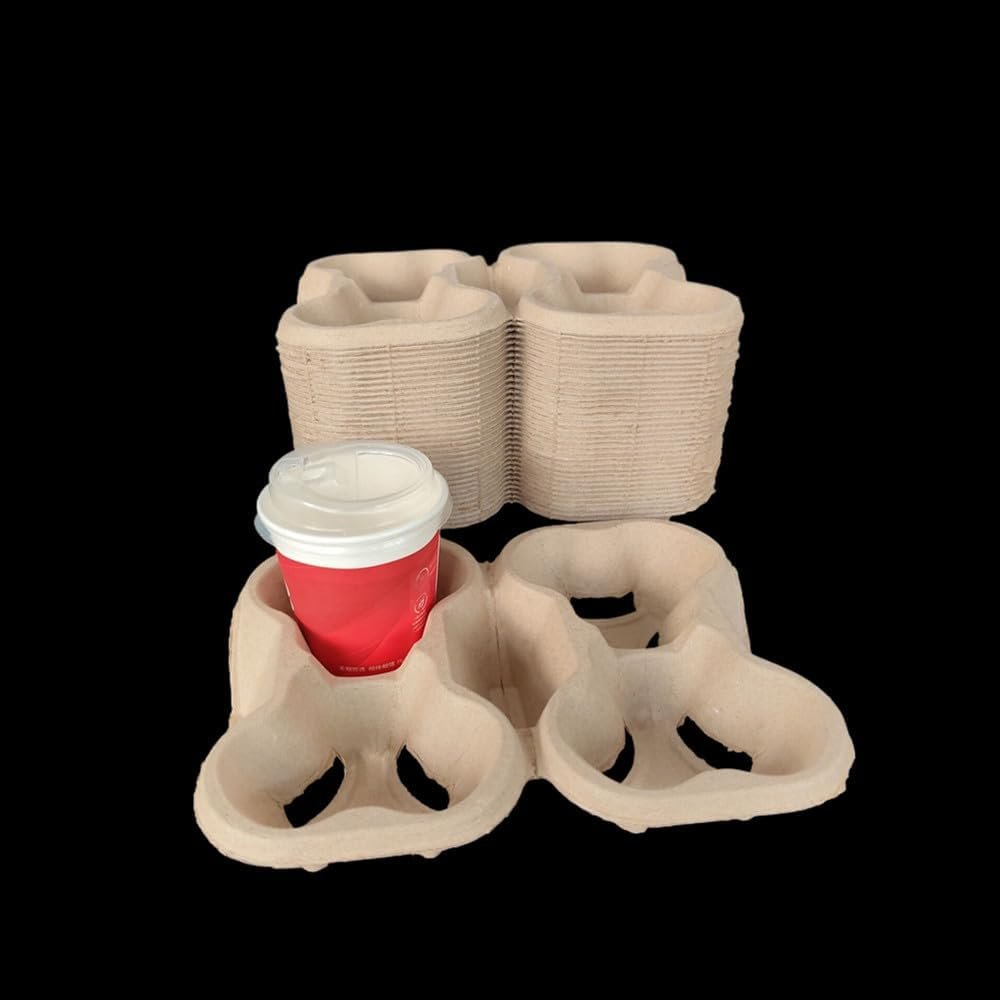 Logo Personalizado 36 Pack Porta Bebidas Desechable de 4 Tazas, Bandejas de Pulpa Biodegradable, Soporte para Tazas de Bebidas Calientes y Frías, Ideal para Entregas de Comida, Restaurantes y Cafés, Proveedor de Soluciones Ecológicas. Logo Personalizado 36 Pack Porta Bebidas Desechable de 4 Tazas, Bandejas de Pulpa Biodegradable, Soporte para Tazas de Bebidas Calientes y Frías, Ideal para Entregas de Comida, Restaurantes y Cafés, Proveedor de Soluciones Ecológicas.