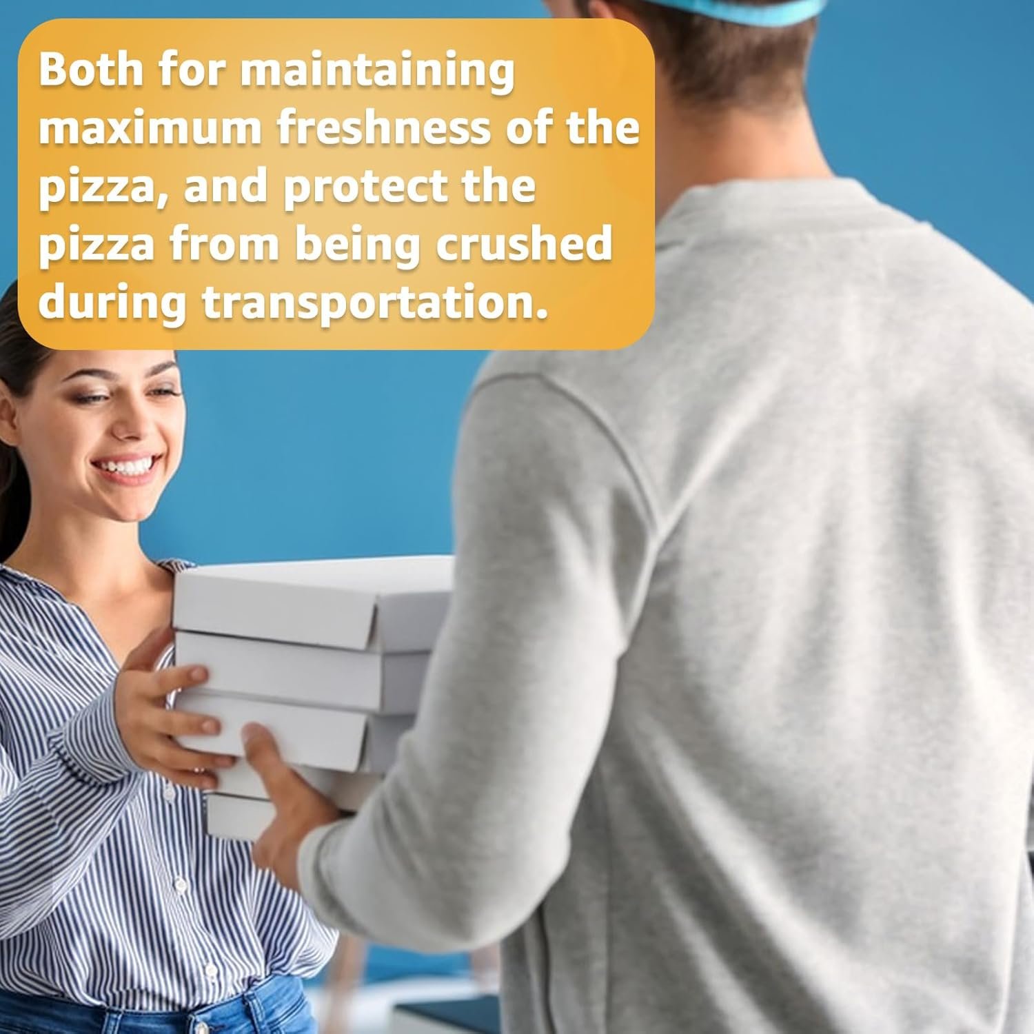 Logo Personalizado Cajas de Pizza 50 Pack 6 x 6 Cajas Pequeñas de Cartón Corrugado para Comida, Pasteles, Galletas, Marca Blanca Fábrica