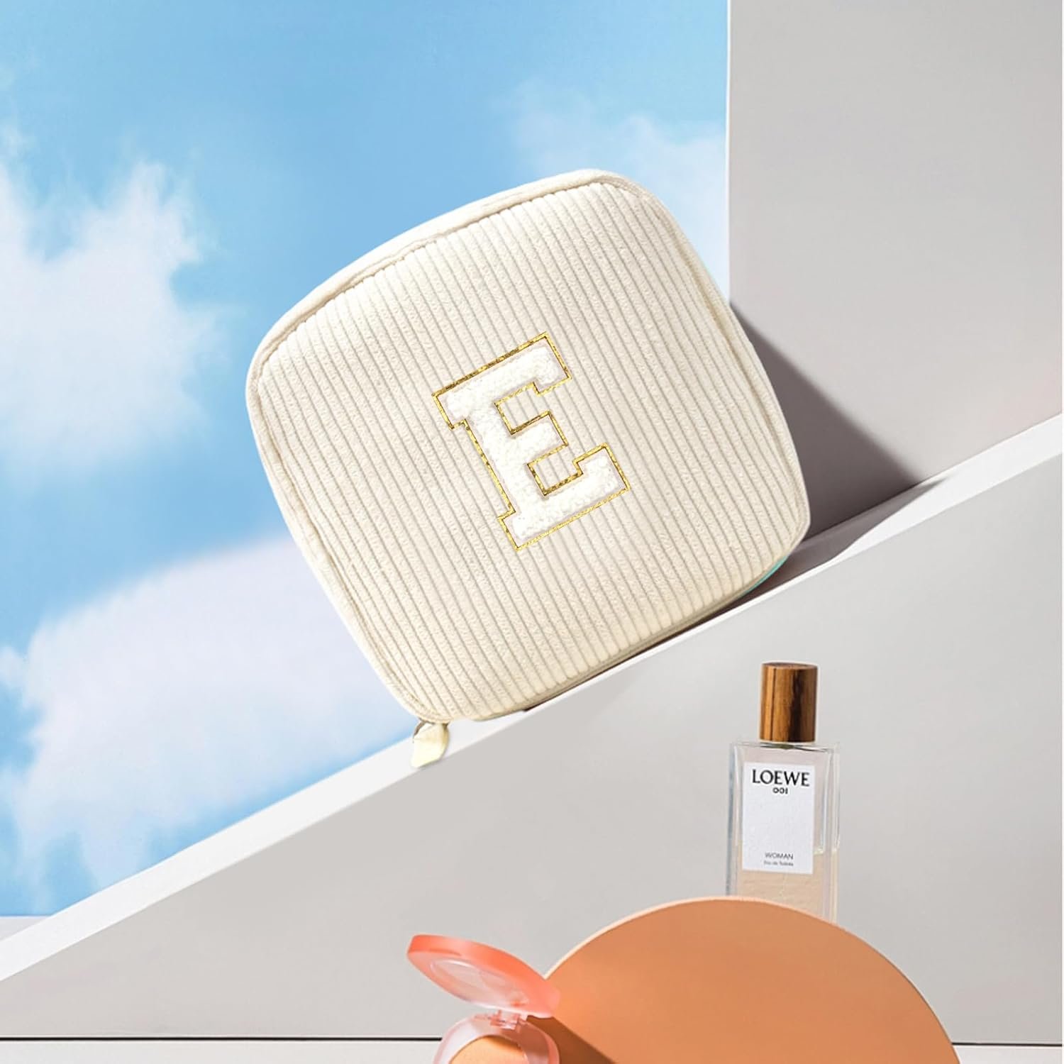 Logo Personalizado Neceser de Maquillaje Monogramado Pequeño Para Mujeres con Iníciales, Bolsos de Viaje en Corduroy para Aseo, de Marca Blanca, Ideal para Regalos a Mamás, Novias, Hermanas y Maestras, Proveedor de Artículos Útiles. Logo Personalizado Neceser de Maquillaje Monogramado Pequeño Para Mujeres con Iníciales, Bolsos de Viaje en Corduroy para Aseo, de Marca Blanca, Ideal para Regalos a Mamás, Novias, Hermanas y Maestras, Proveedor de Artículos Útiles.