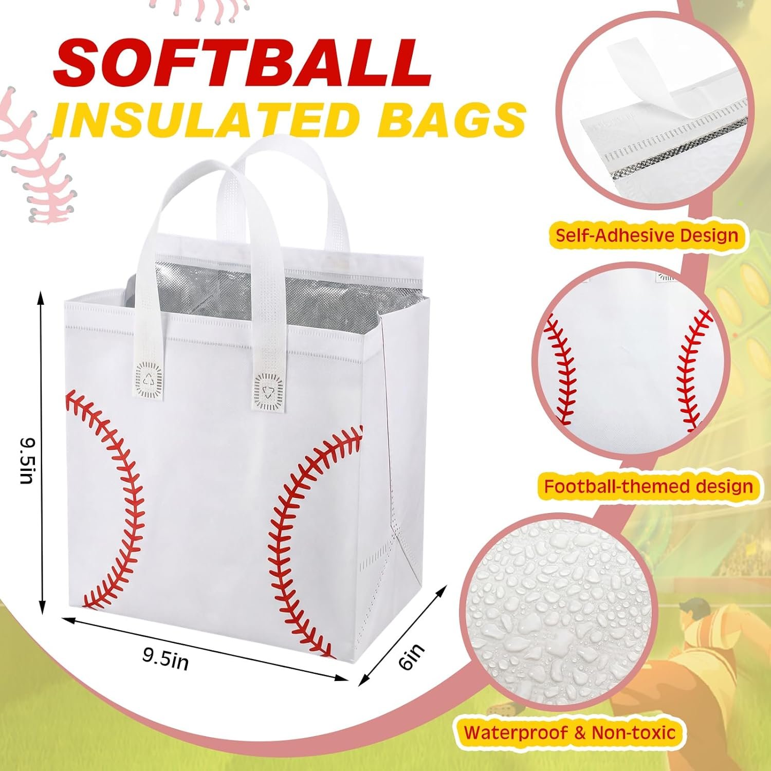 Logo Personalizado Bolsas Térmicas de 50 Piezas para Entrega de Alimentos, Bolsas para Llevar Comida Fría y Caliente, Tote Reutilizable para Almuerzo y Fiestas Deportivas, Marca Blanca de Fábrica. Logo Personalizado Bolsas Térmicas de 50 Piezas para Entrega de Alimentos, Bolsas para Llevar Comida Fría y Caliente, Tote Reutilizable para Almuerzo y Fiestas Deportivas, Marca Blanca de Fábrica.