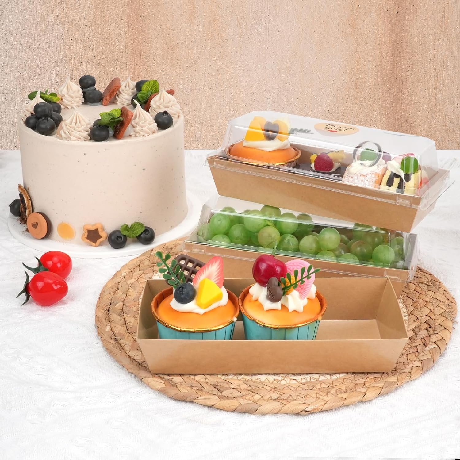 Logo Personalizado Cajas de Charcutería de 100 Piezas con Tapa Transparente, Contenedores de Comida para Llevar, Mini Cajas de Pastelería con 108 Pegatinas, Caja Pequeña de Papel para Dulces, Pasteles, Sándwiches, Fresas, Galletas, Fabricante. Logo Personalizado Cajas de Charcutería de 100 Piezas con Tapa Transparente, Contenedores de Comida para Llevar, Mini Cajas de Pastelería con 108 Pegatinas, Caja Pequeña de Papel para Dulces, Pasteles, Sándwiches, Fresas, Galletas, Fabricante.
