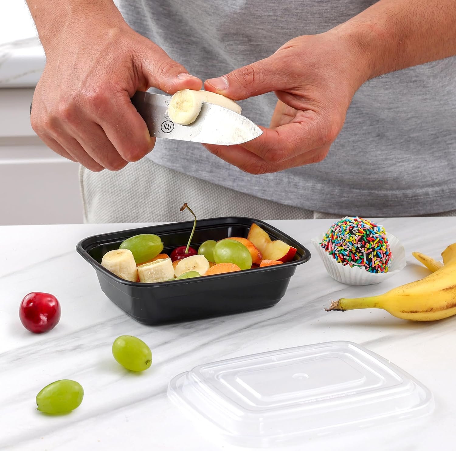 Logo Personalizado de Contenedores de Comida de 12 oz - 50 Unidades, Reutilizables, A Prueba de Microondas, Lavavajillas y Congelador, Cajas de Almacenamiento de Alimentos Sin BPA para Control de Porciones, Marca Blanca de Fábrica. Logo Personalizado de Contenedores de Comida de 12 oz - 50 Unidades, Reutilizables, A Prueba de Microondas, Lavavajillas y Congelador, Cajas de Almacenamiento de Alimentos Sin BPA para Control de Porciones, Marca Blanca de Fábrica.