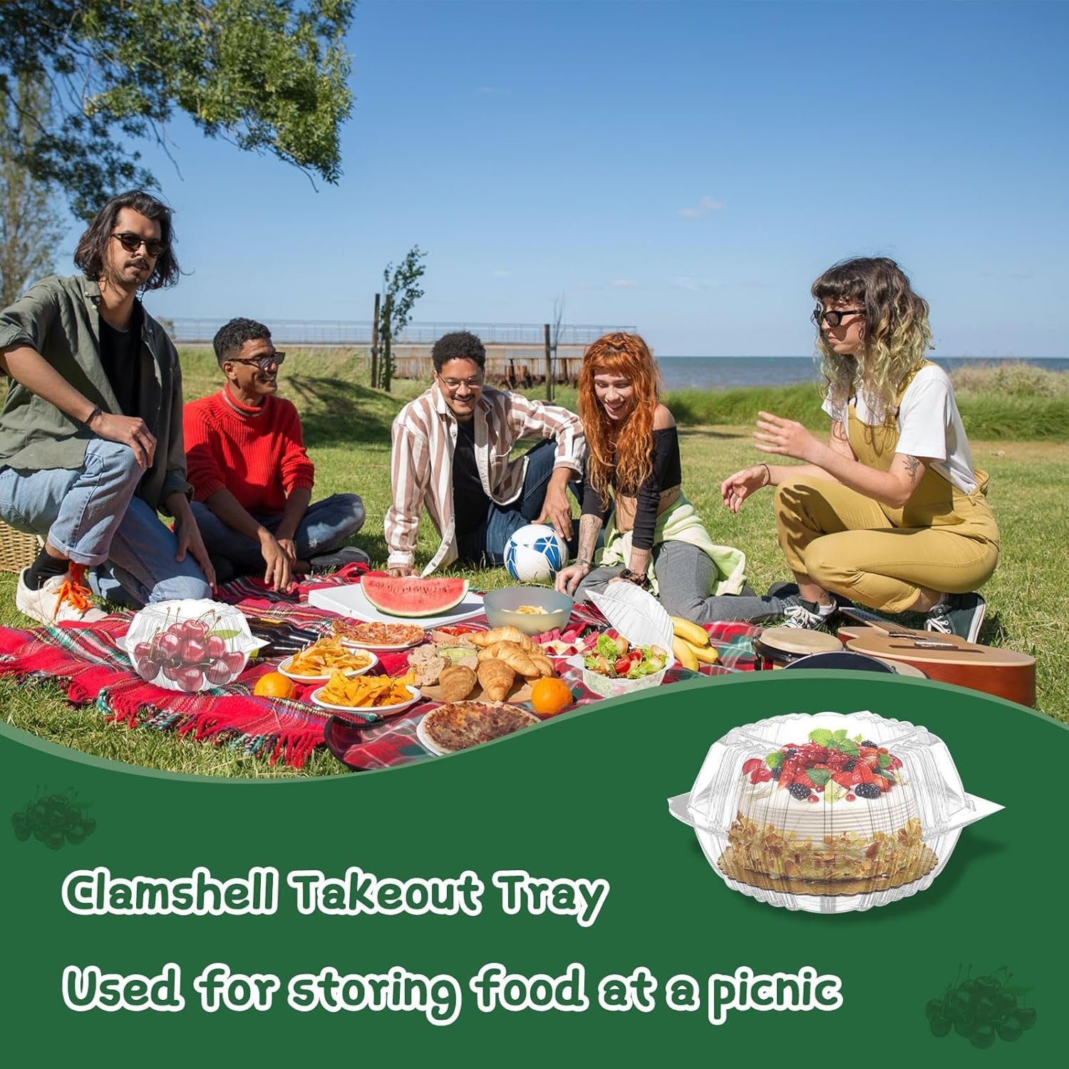 Contenedores de comida desechables con tapa, 200 unidades, 6 x 6 pulgadas, ideales para postres, pasteles, ensaladas y suministros de panadería - Marca blanca - Proveedor de envases plásticos con logo personalizado. Contenedores de comida desechables con tapa, 200 unidades, 6 x 6 pulgadas, ideales para postres, pasteles, ensaladas y suministros de panadería - Marca blanca - Proveedor de envases plásticos con logo personalizado.