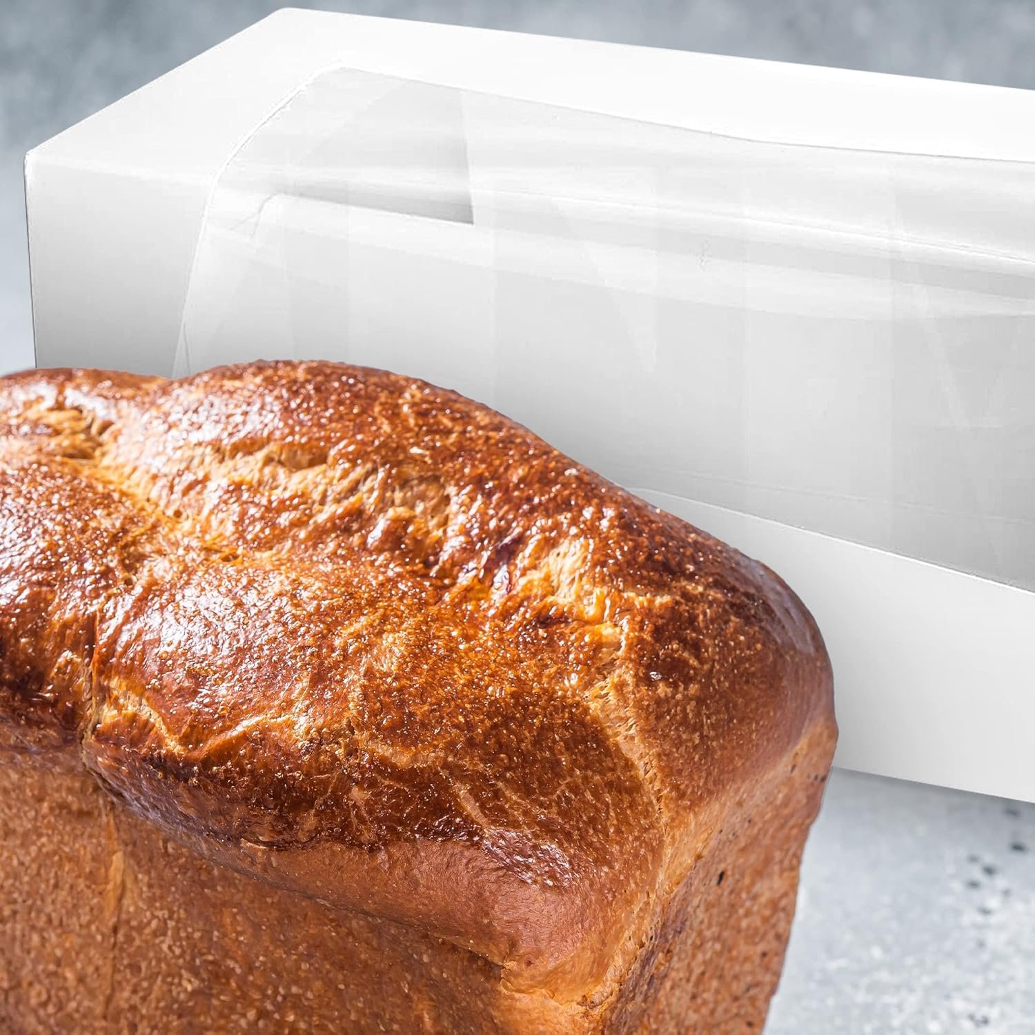 Cajas de panadería auto-pop-up blancas con ventana 9