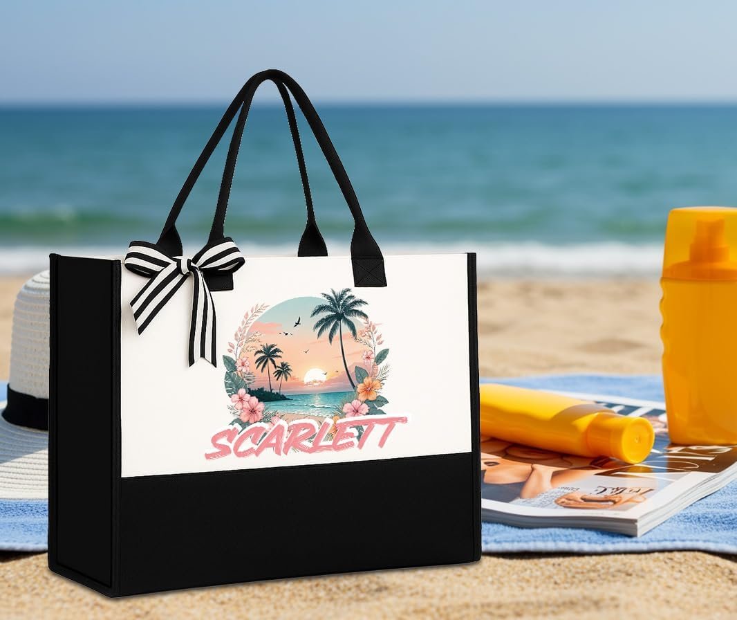 Bolsas de playa personalizadas para mujeres, Tote de lona, regalo personalizado de Navidad y cumpleaños para mujer, mamá, profesora, hermana, bolsas de regalo grandes, tote personalizado, exclusivo de la Fábrica. Bolsas de playa personalizadas para mujeres, Tote de lona, regalo personalizado de Navidad y cumpleaños para mujer, mamá, profesora, hermana, bolsas de regalo grandes, tote personalizado, exclusivo de la Fábrica.