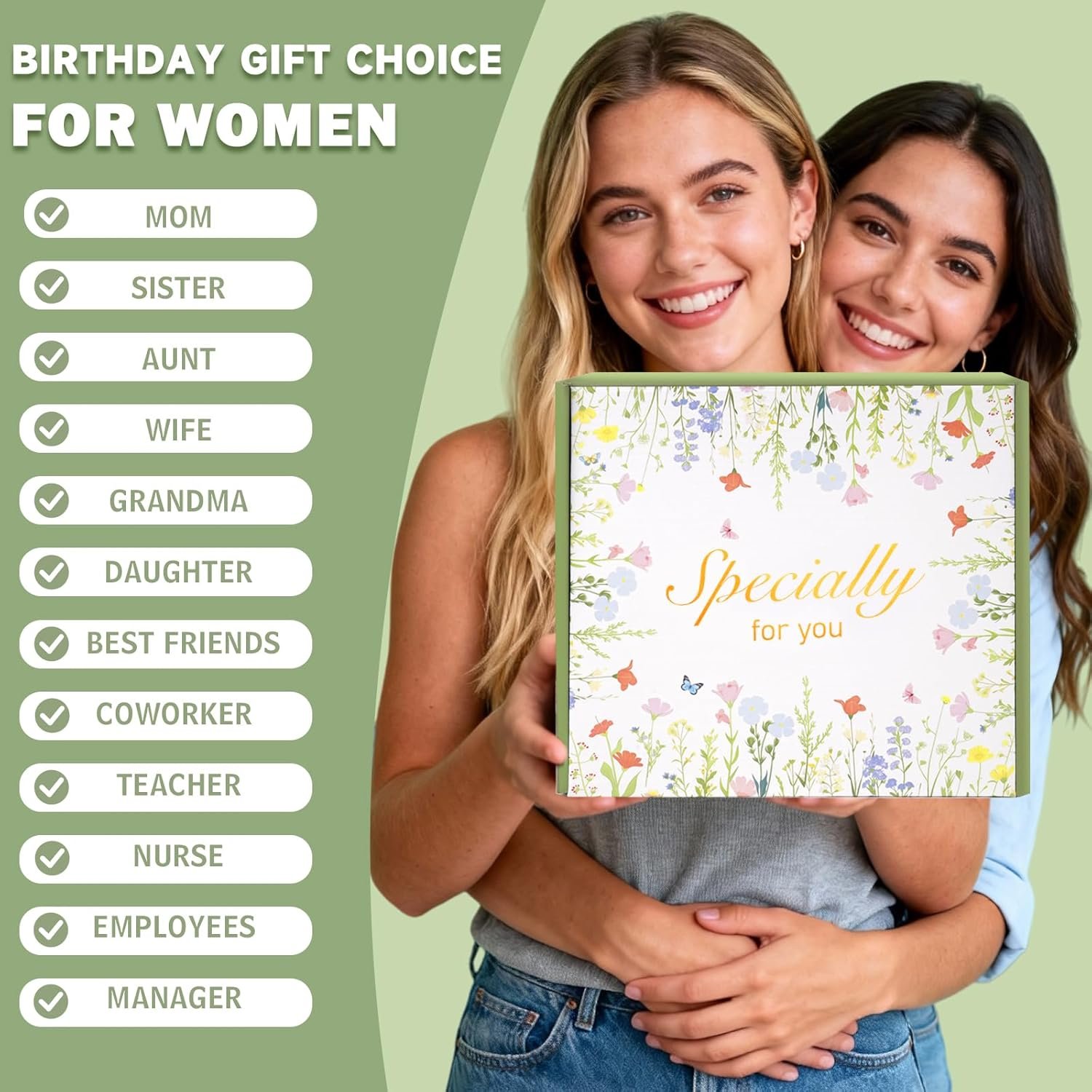 Regalos de cumpleaños para mujeres, bolsa de maquillaje personalizada con logo, regalo del Día de la Madre para esposa, madre, amiga, hija, hermana o novia, bolso de inicial (J) y proveedor de productos personalizados.
