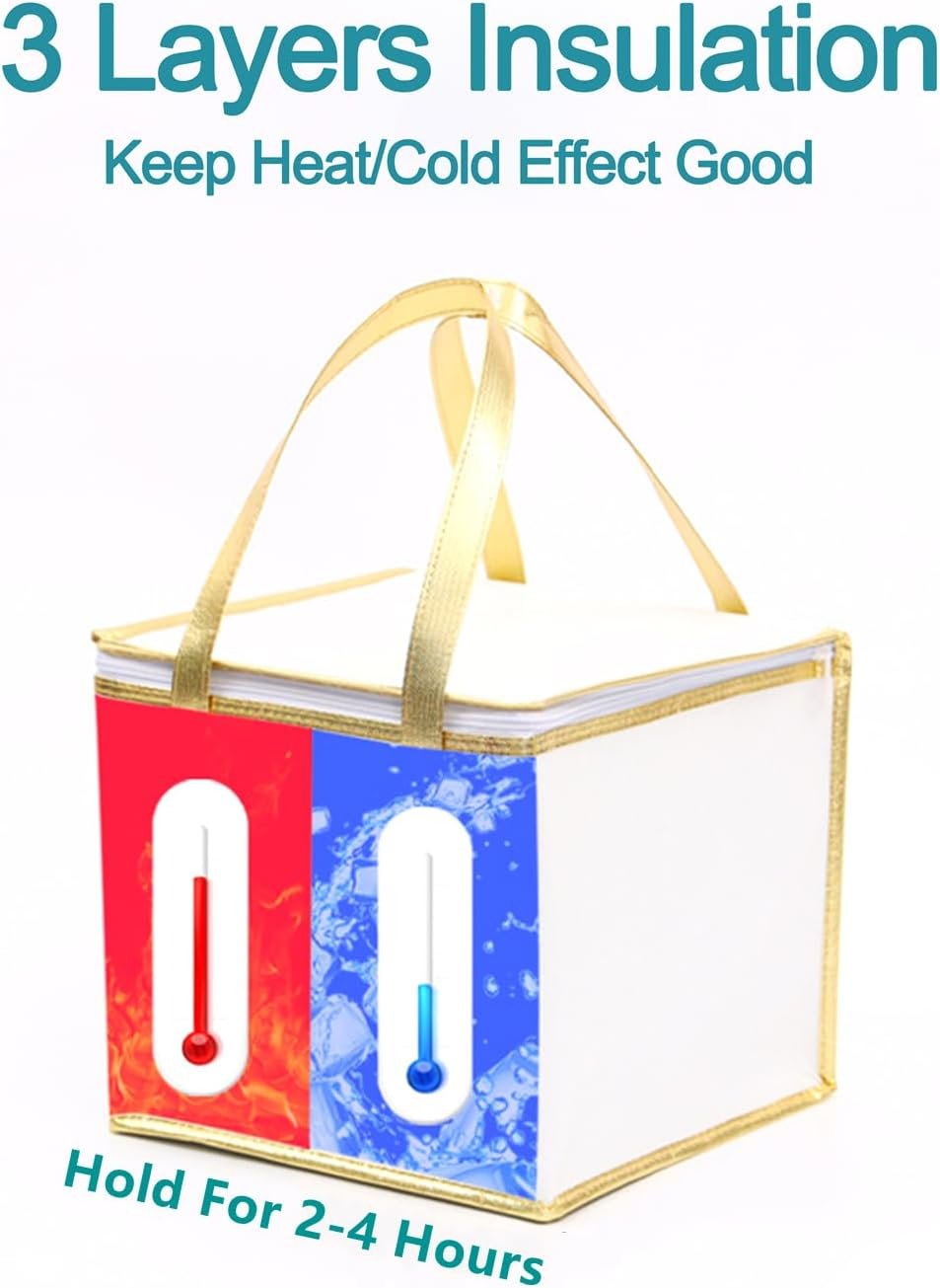 Tote Bag Térmica Reutilizable de 13.8×13.8×15.8