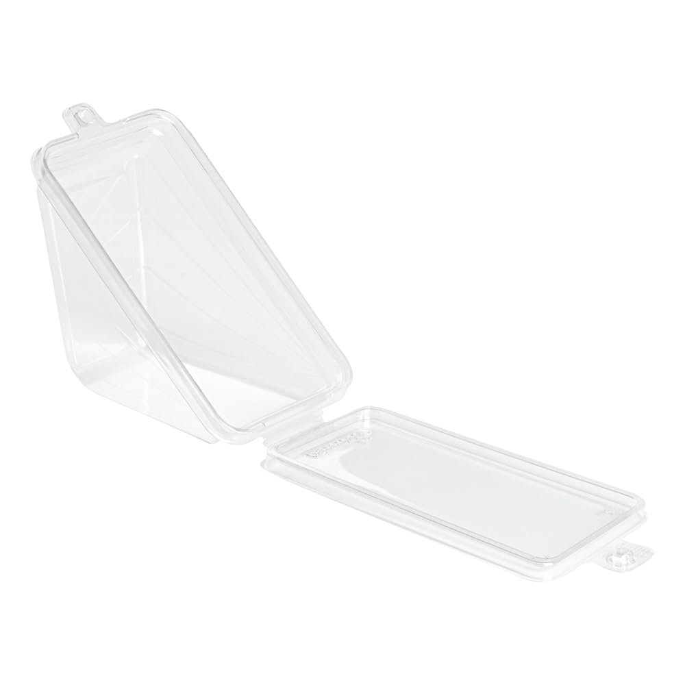 Contenedores para Llevar Triangulares 7.4 x 3.9 x 3.5 Pulgadas con Tapa Bisagra, Marca Blanca y Logo Personalizado, Proveedor de Envases Plásticos Transparentes para Sándwiches Congelables y Respetuosos con el Medio Ambiente. Contenedores para Llevar Triangulares 7.4 x 3.9 x 3.5 Pulgadas con Tapa Bisagra, Marca Blanca y Logo Personalizado, Proveedor de Envases Plásticos Transparentes para Sándwiches Congelables y Respetuosos con el Medio Ambiente.