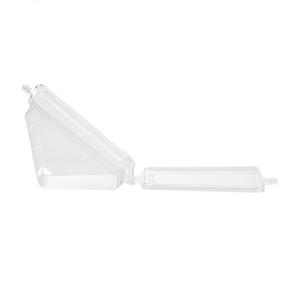 Contenedores para Llevar Triangulares 7.4 x 3.9 x 3.5 Pulgadas con Tapa Bisagra, Marca Blanca y Logo Personalizado, Proveedor de Envases Plásticos Transparentes para Sándwiches Congelables y Respetuosos con el Medio Ambiente. Contenedores para Llevar Triangulares 7.4 x 3.9 x 3.5 Pulgadas con Tapa Bisagra, Marca Blanca y Logo Personalizado, Proveedor de Envases Plásticos Transparentes para Sándwiches Congelables y Respetuosos con el Medio Ambiente.