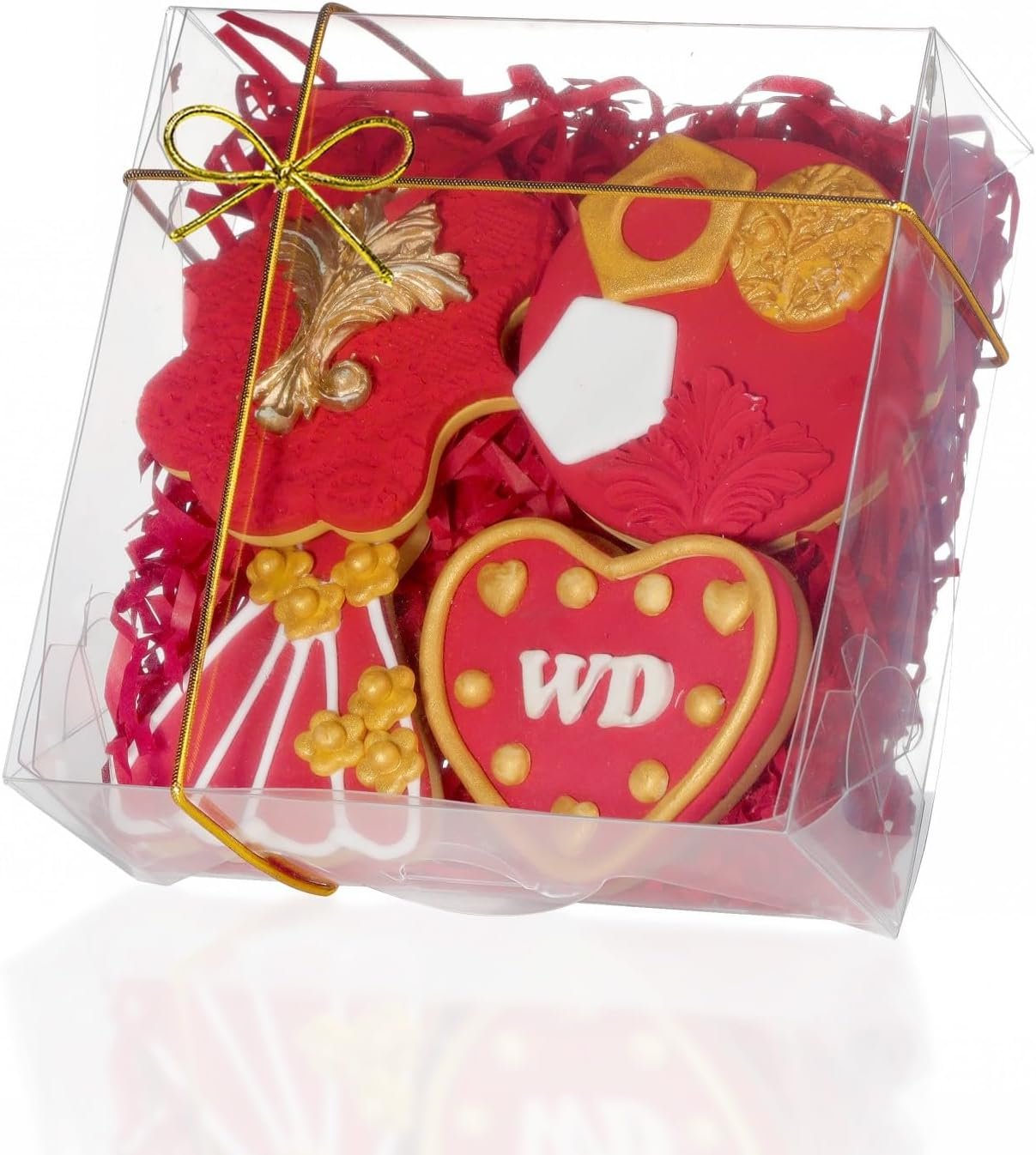 Logo Personalizado 50PCS Cajas de Panadería Transparentes de 5