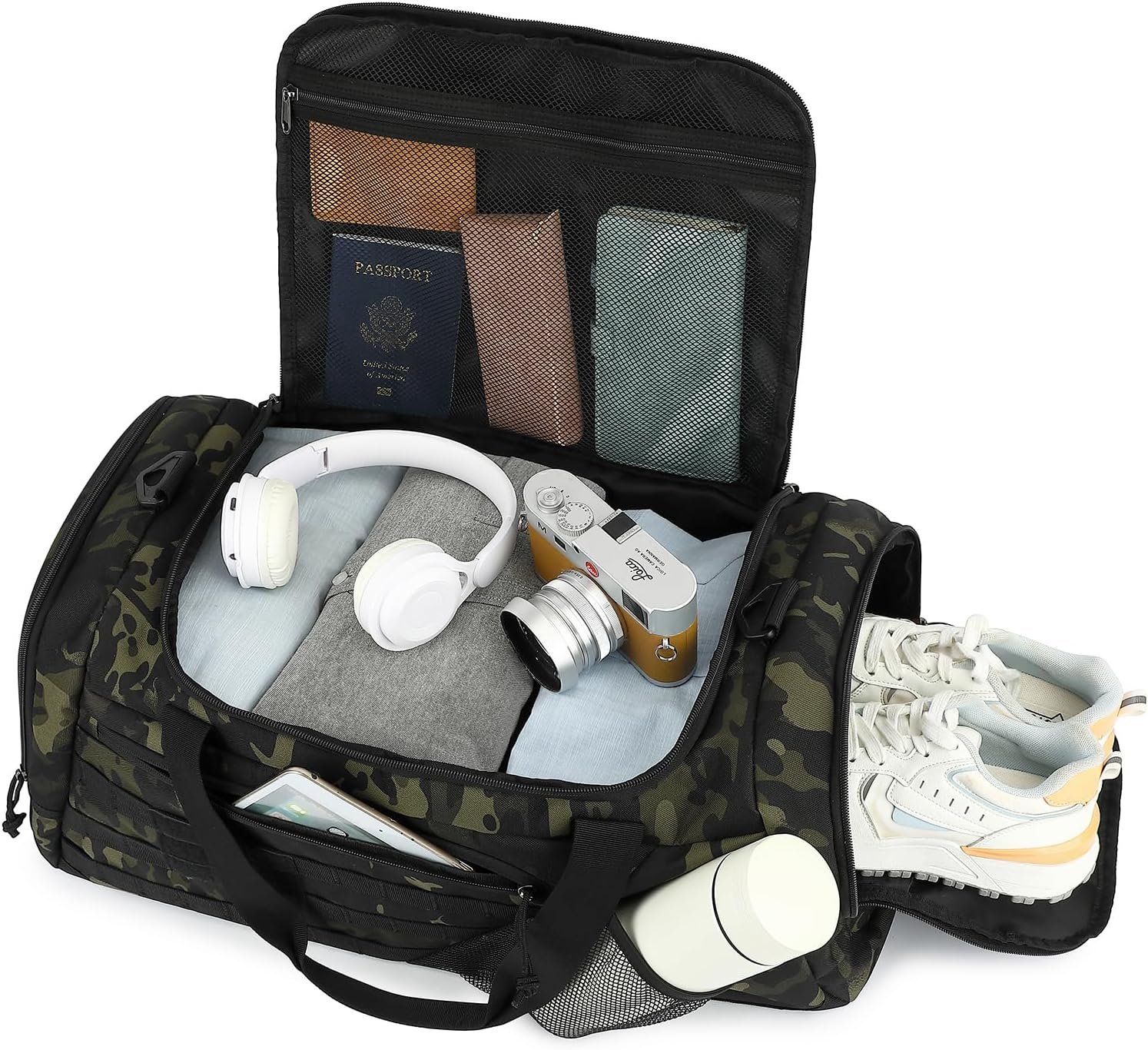 Logo Personalizado Mochila de viaje y gimnasio táctica 3-en-1 Multi-funcional 45L con compartimento para zapatos y bolsillo húmedo para entrenamiento fin de semana, Marca Blanca con webbing Molle, Proveedor de equipo deportivo. Logo Personalizado Mochila de viaje y gimnasio táctica 3-en-1 Multi-funcional 45L con compartimento para zapatos y bolsillo húmedo para entrenamiento fin de semana, Marca Blanca con webbing Molle, Proveedor de equipo deportivo.