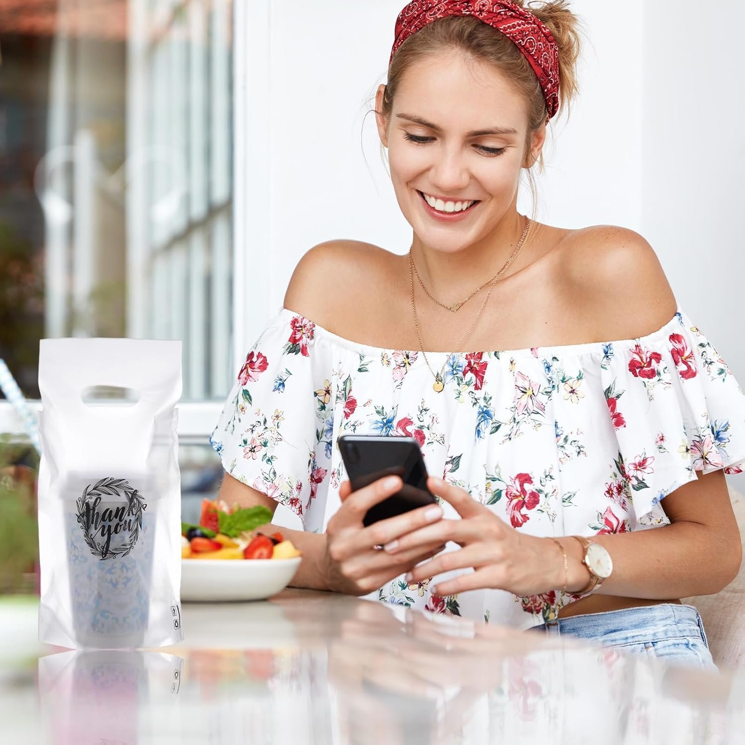 Logo Personalizado Bolsas de plástico para bebidas con asa, 1000 unidades, 1 taza, soporte para bebidas, empaques para delivery y comida para llevar, 11 x 6.3 pulgadas, Proveedor. Logo Personalizado Bolsas de plástico para bebidas con asa, 1000 unidades, 1 taza, soporte para bebidas, empaques para delivery y comida para llevar, 11 x 6.3 pulgadas, Proveedor.