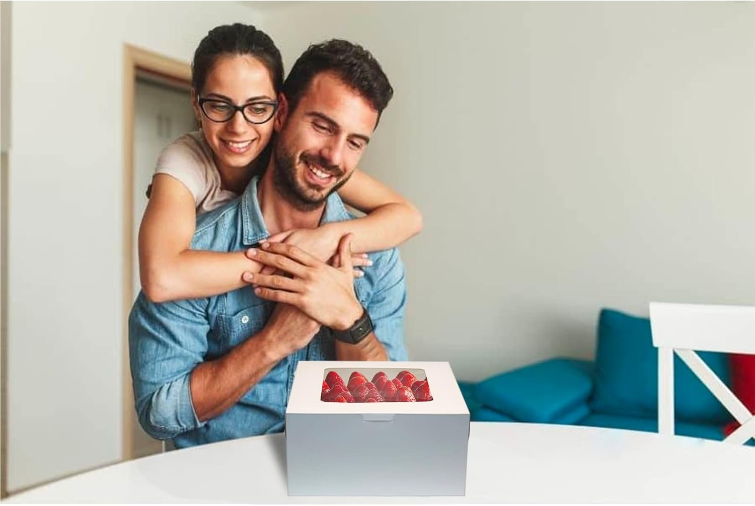 Logo Personalizado para 5 sets de cajas para pastel 10x10x5 pulgadas con tapetes para pasteles, Marca Blanca de calidad por Proveedor.