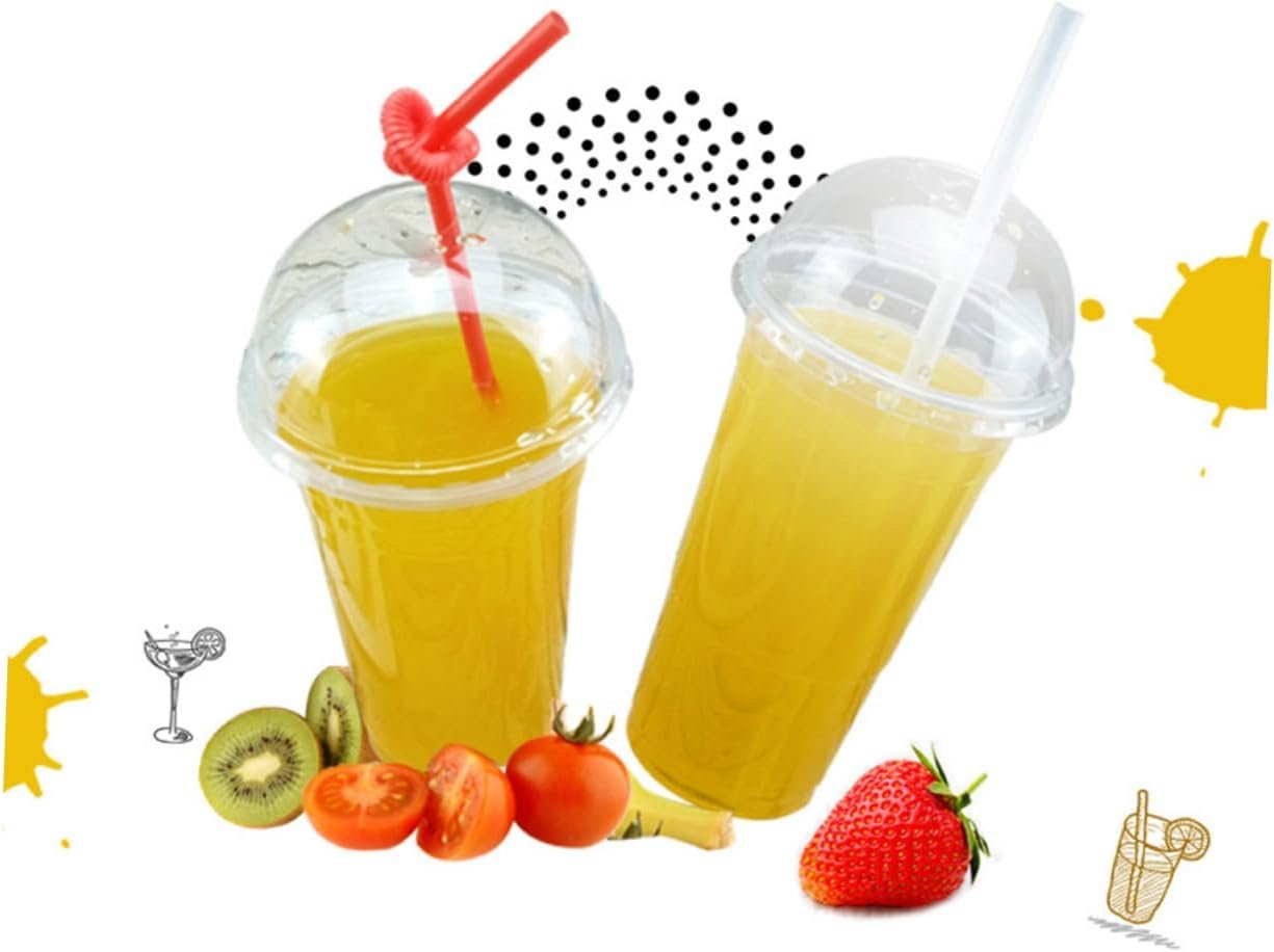 Copa Plástica Desechable 50pcs con Tapa para Café Frío, Jugo y Smoothie con Logo Personalizado, Proveedor de Material Ultra Copa Plástica Desechable 50pcs con Tapa para Café Frío, Jugo y Smoothie con Logo Personalizado, Proveedor de Material Ultra
