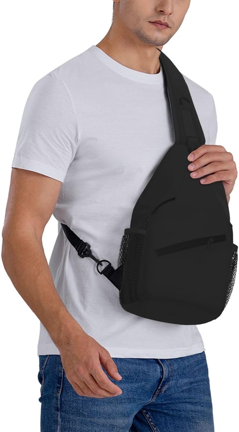 Mochila de Bandolera Personalizada con Logo Personalizado para Deportes al Aire Libre, Mochila Personalizada para Mujeres y Hombres en Múltiples Estilos, Proveedor de Fábrica para Añadir Nombre, Texto o Imagen en Negro.