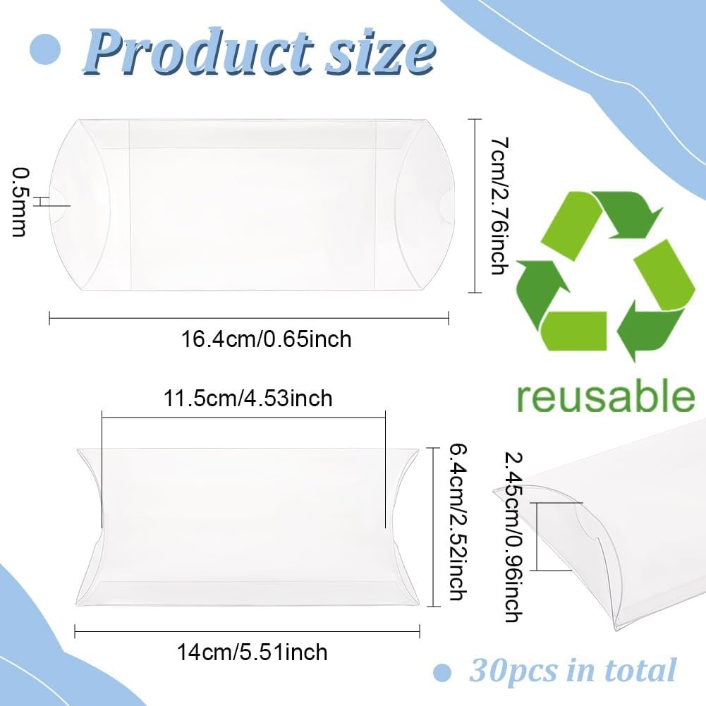 Caja de favor de plástico transparente personalizada de 30 paquetes con logo, ideal para dulces y regalos en bodas, festivales y el Día de las Madres, empaquetado de marca blanca, tamaño 4.5x2.5x1 pulgadas, de un fabricante confiable. Caja de favor de plástico transparente personalizada de 30 paquetes con logo, ideal para dulces y regalos en bodas, festivales y el Día de las Madres, empaquetado de marca blanca, tamaño 4.5x2.5x1 pulgadas, de un fabricante confiable.