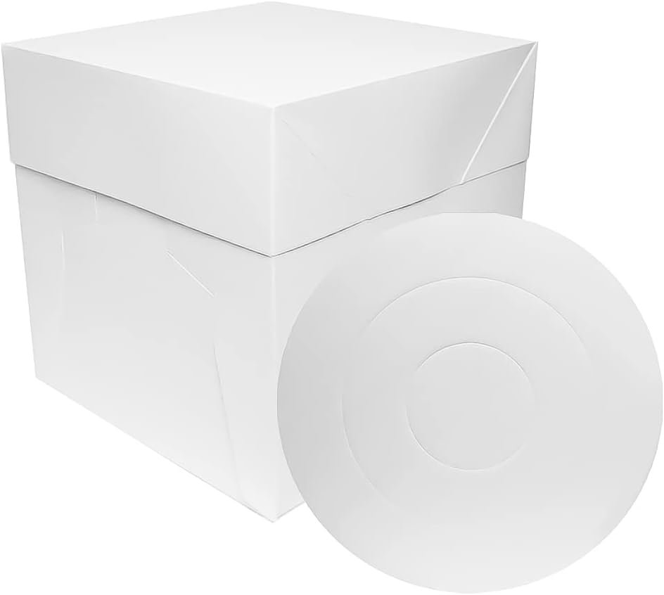 Logo Personalizado para 3 Sets de Cajas de Pastel 12x12x12'' y Tablas de Pastel - Marca Blanca de Fábrica.