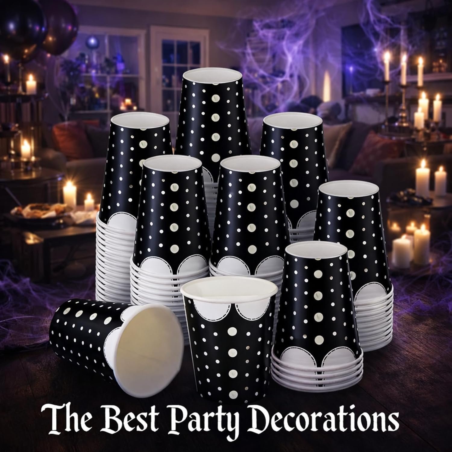 Tazas de papel desechables de 9 oz con patrón gótico para fiestas de cumpleaños y Halloween, ideales para regalos y decoraciones de fiesta, con Logo Personalizado y disponibles a través de nuestro Proveedor. Tazas de papel desechables de 9 oz con patrón gótico para fiestas de cumpleaños y Halloween, ideales para regalos y decoraciones de fiesta, con Logo Personalizado y disponibles a través de nuestro Proveedor.