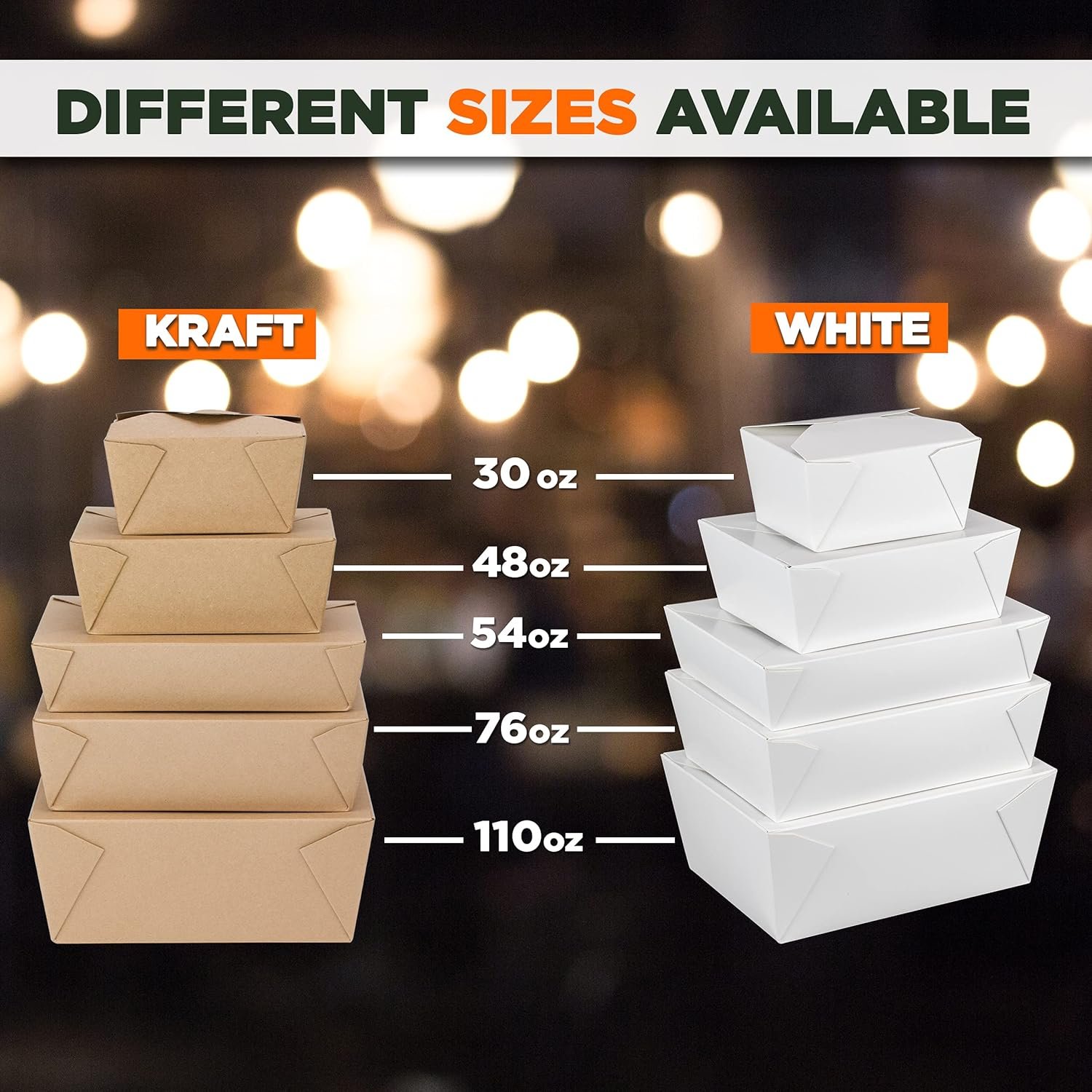 Logo Personalizado Cajas para Comidas para Llevar de 48 oz, Contenedores de Papel, Recipientes Desechables para Almuerzos, Resistentes a Grasa y Microondas, Marca Blanca para Catering y Restaurantes, 40 Paquete Proveedor