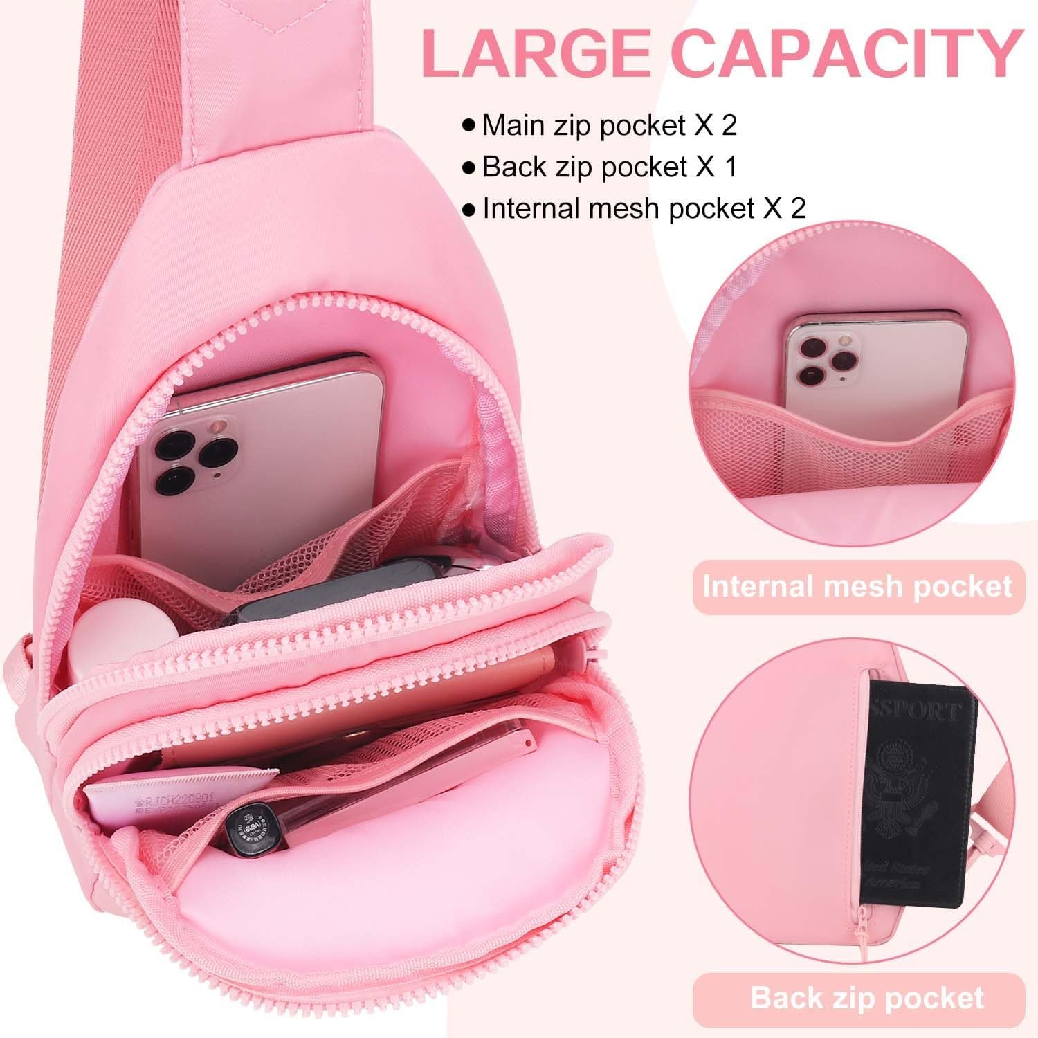 Logo Personalizado Mochila Cruzada para Mujeres y Niñas - Bolsa de Cintura de Moda con Parche de Iniciales para Viajes y Ocasiones Especiales - Marca Blanca de Fábrica Logo Personalizado Mochila Cruzada para Mujeres y Niñas - Bolsa de Cintura de Moda con Parche de Iniciales para Viajes y Ocasiones Especiales - Marca Blanca de Fábrica