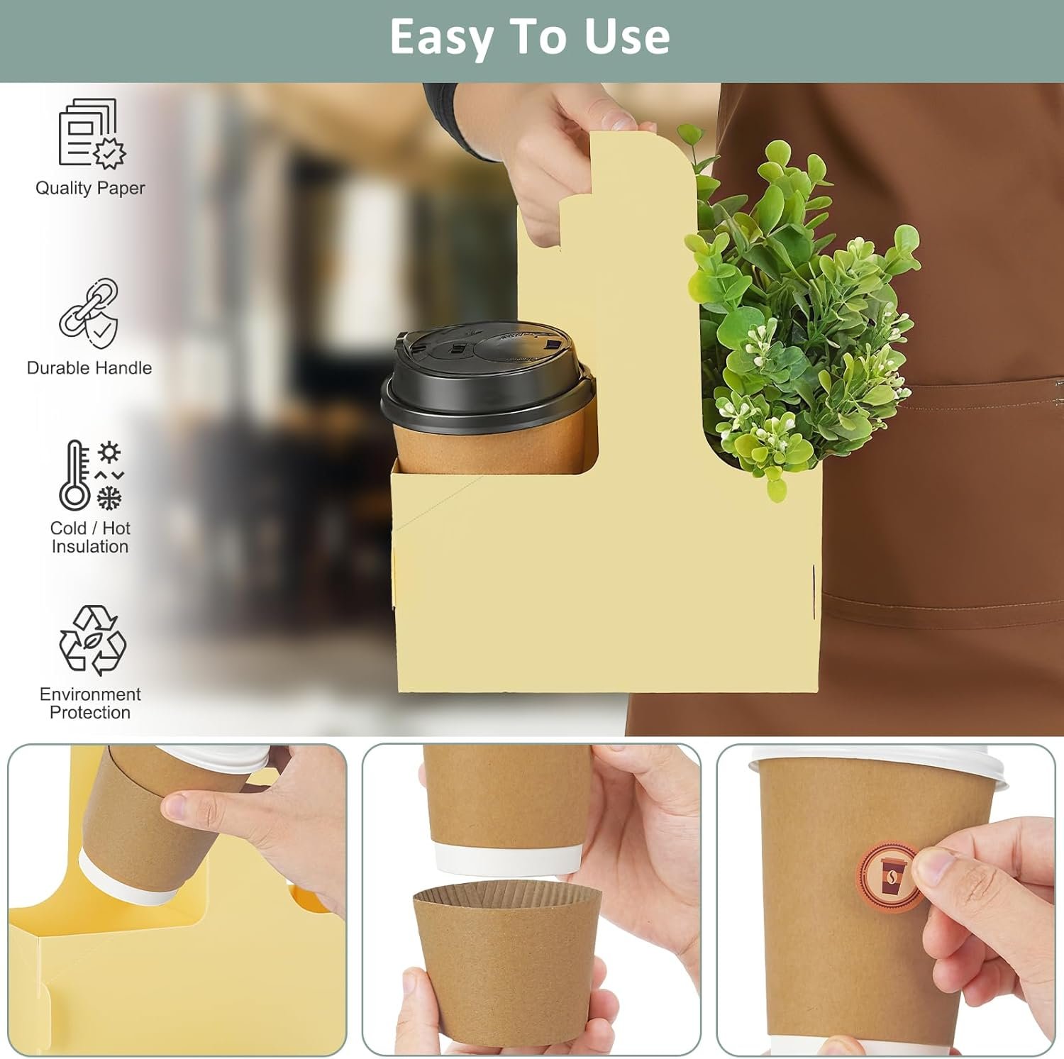 Logo Personalizado para Transportar Bebidas, Portavasos desechables de 2 tazas, 16 unidades, ideales para bebidas frías o calientes, con mangas y rollo de etiquetas, perfectos para entrega de alimentos, Proveedor de soluciones prácticas. Logo Personalizado para Transportar Bebidas, Portavasos desechables de 2 tazas, 16 unidades, ideales para bebidas frías o calientes, con mangas y rollo de etiquetas, perfectos para entrega de alimentos, Proveedor de soluciones prácticas.