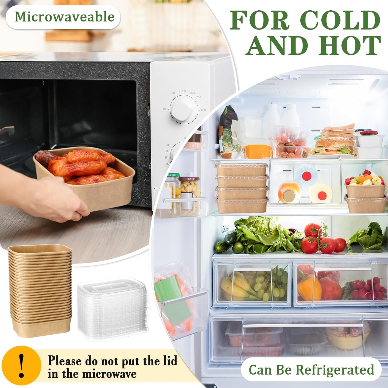 Contenedores de comida desechables con tapa de 50 unidades, ideales para preparar comidas, ensaladas, helado, yogur y sopas, personalizados con logo para venta bajo marca blanca, suministrados por nuestro fabricante. Capacidad de 17 oz. Contenedores de comida desechables con tapa de 50 unidades, ideales para preparar comidas, ensaladas, helado, yogur y sopas, personalizados con logo para venta bajo marca blanca, suministrados por nuestro fabricante. Capacidad de 17 oz.