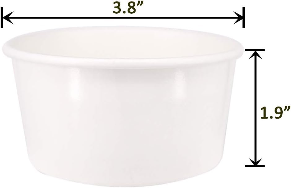 Tazas desechables blancas de 6 onzas con tapa para helado, personalizadas con logo, ideales para llevar alimentos fríos y calientes, fabricadas por proveedor. Tazas desechables blancas de 6 onzas con tapa para helado, personalizadas con logo, ideales para llevar alimentos fríos y calientes, fabricadas por proveedor.