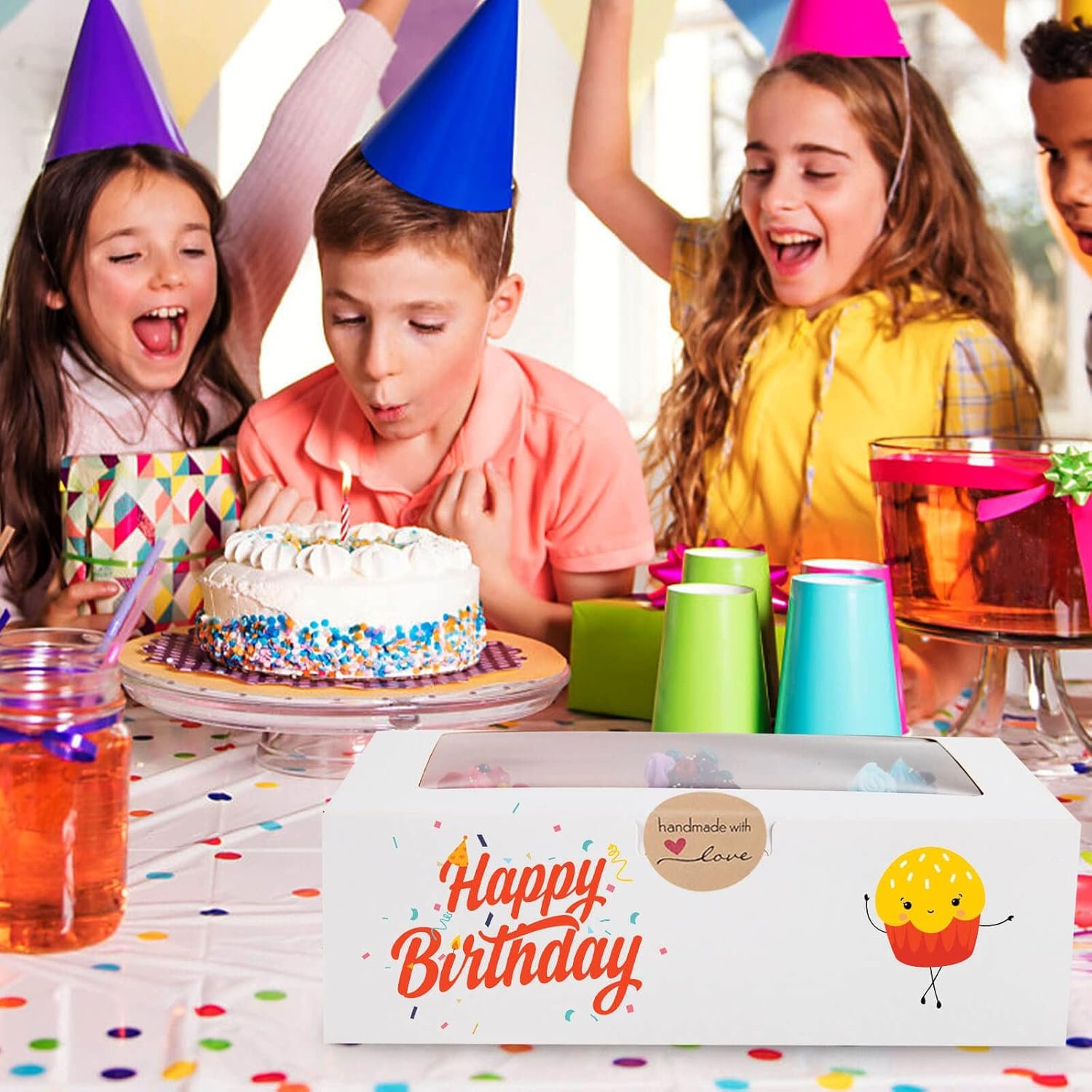 Caja para Pasteles de 50 Piezas con Ventana, 9x6x3 Pulgadas, Ideal para Empaque de Postres, Logo Personalizado y Marca Blanca, Proveedor de Soluciones de Empaque. Caja para Pasteles de 50 Piezas con Ventana, 9x6x3 Pulgadas, Ideal para Empaque de Postres, Logo Personalizado y Marca Blanca, Proveedor de Soluciones de Empaque.