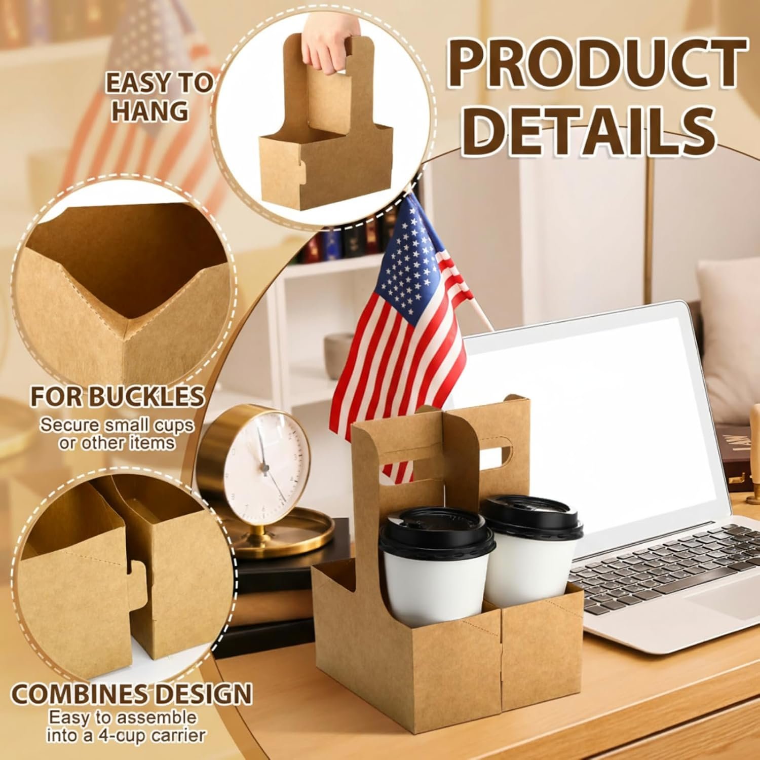 Logo Personalizado Porta Bebidas de Cartón Desmontable y Portátil con Asa, Soporte para 2 Vasos, Ideal para Bebidas Calientes y Frías, Etiqueta de Regalo con Lápiz, Marca Blanca, Proveedor de Soluciones para Regreso a Clases. Logo Personalizado Porta Bebidas de Cartón Desmontable y Portátil con Asa, Soporte para 2 Vasos, Ideal para Bebidas Calientes y Frías, Etiqueta de Regalo con Lápiz, Marca Blanca, Proveedor de Soluciones para Regreso a Clases.