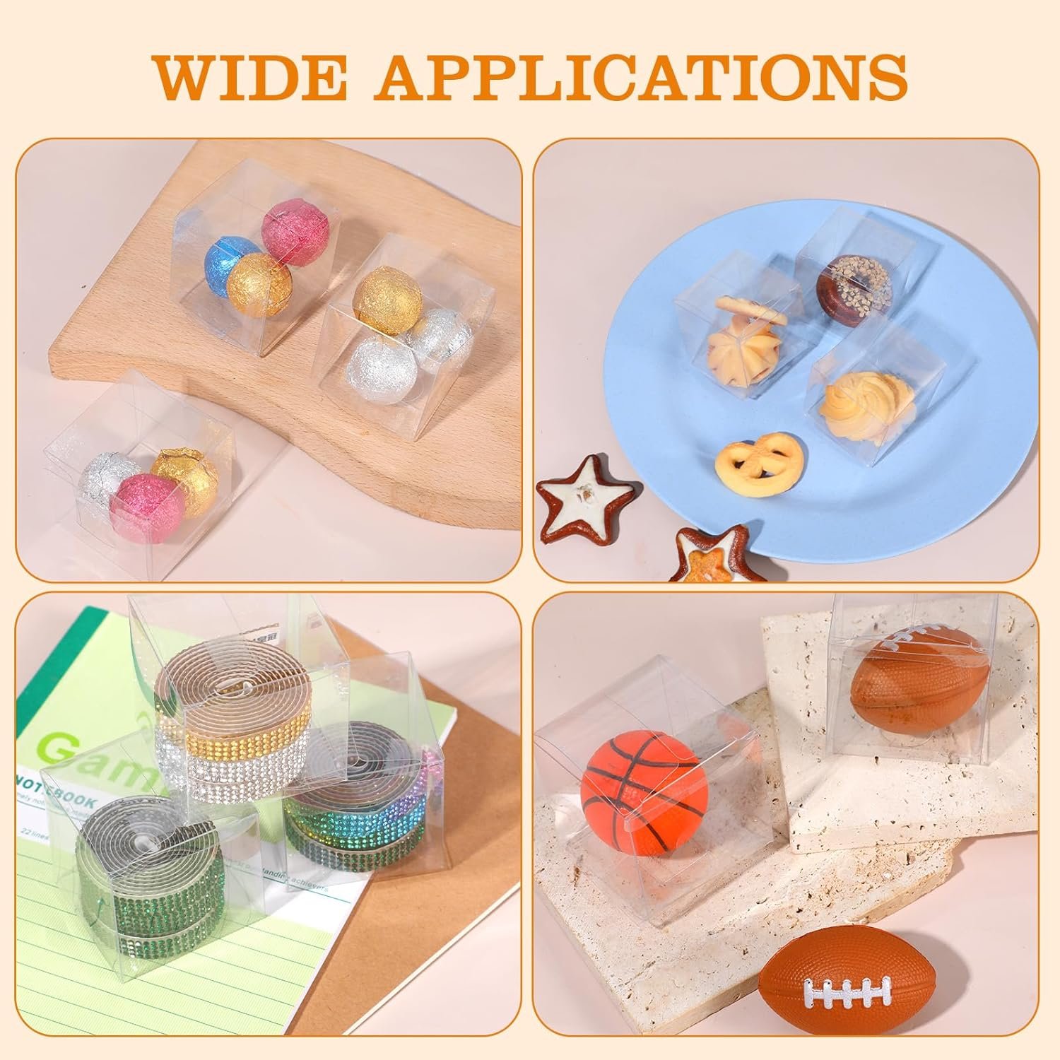 Cajas de Favor Transparentes Personalizadas con Logo, 200 Pcs Contenedores para Dulces y Macarons 2 x 2 x 2 Pulgadas, Marca Blanca de Fábrica Ideal para Fiestas de Cumpleaños y Baby Shower. Cajas de Favor Transparentes Personalizadas con Logo, 200 Pcs Contenedores para Dulces y Macarons 2 x 2 x 2 Pulgadas, Marca Blanca de Fábrica Ideal para Fiestas de Cumpleaños y Baby Shower.