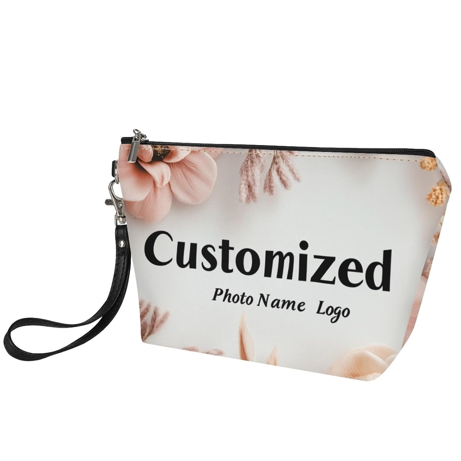 Logo Personalizado Neceser de Maquillaje de Moda para Viajes de Mujeres, Organizador de Cosméticos y Joyas con Cierre, Marca Blanca, Proveedor de Fábrica de Piel PU Impermeable.