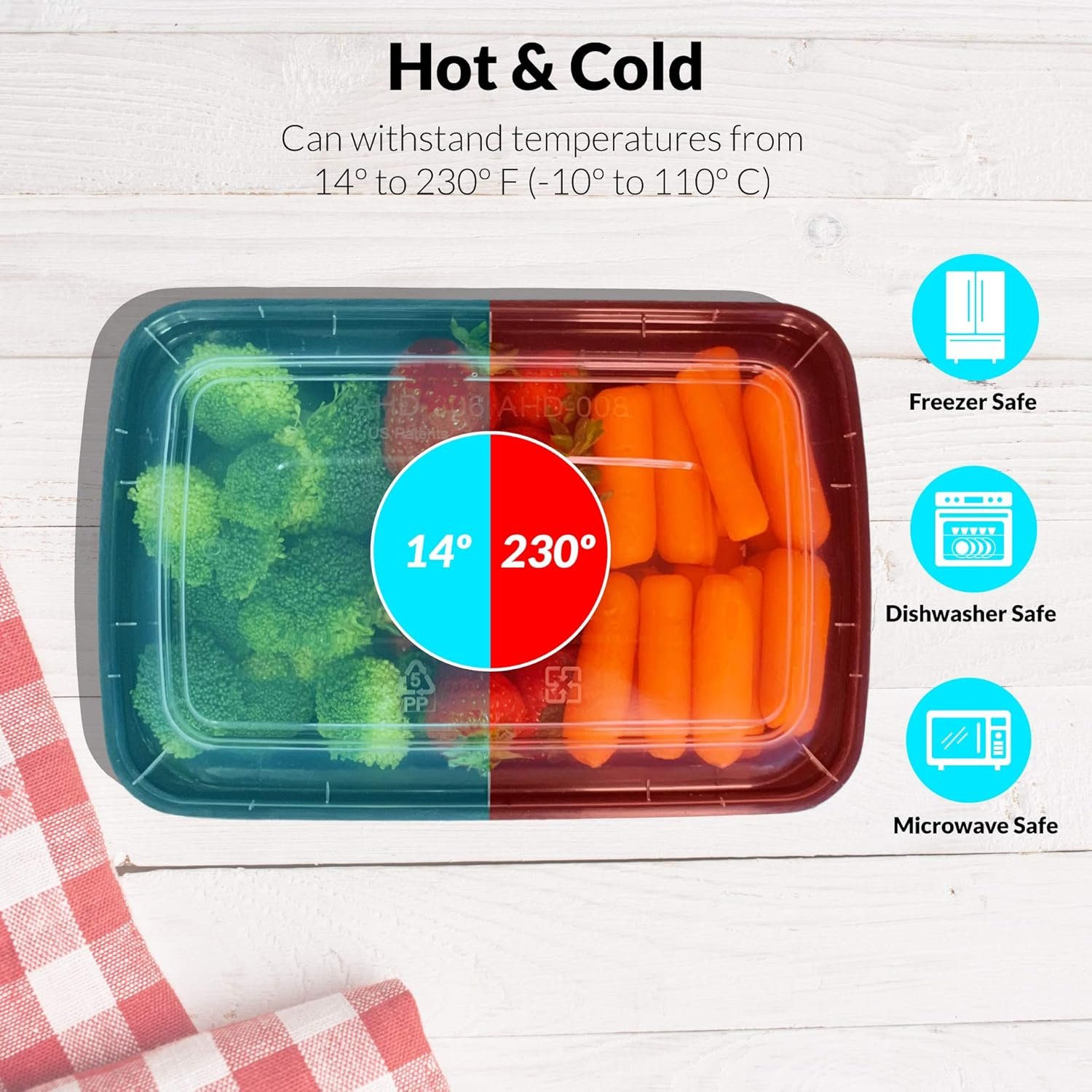 Contenedores desechables para alimentos de 28 oz con tapa - 50 unidades | Logo Personalizado, ideal para llevar y planificación de comidas | Fábrica de soluciones para almacenamiento de alimentos | Marca Blanca en plástico negro