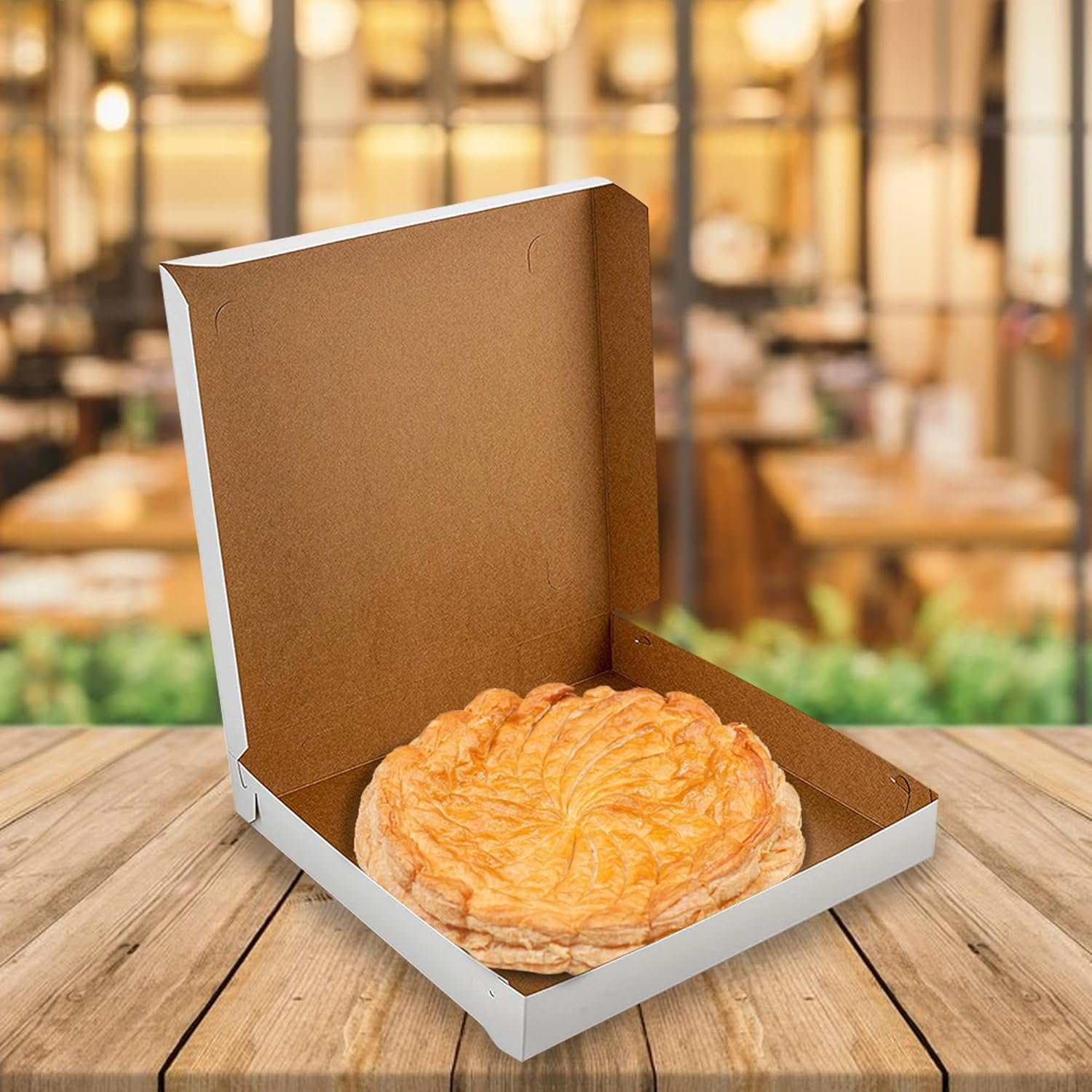 Cajas de Pizza Blancas Extras Finas de 12