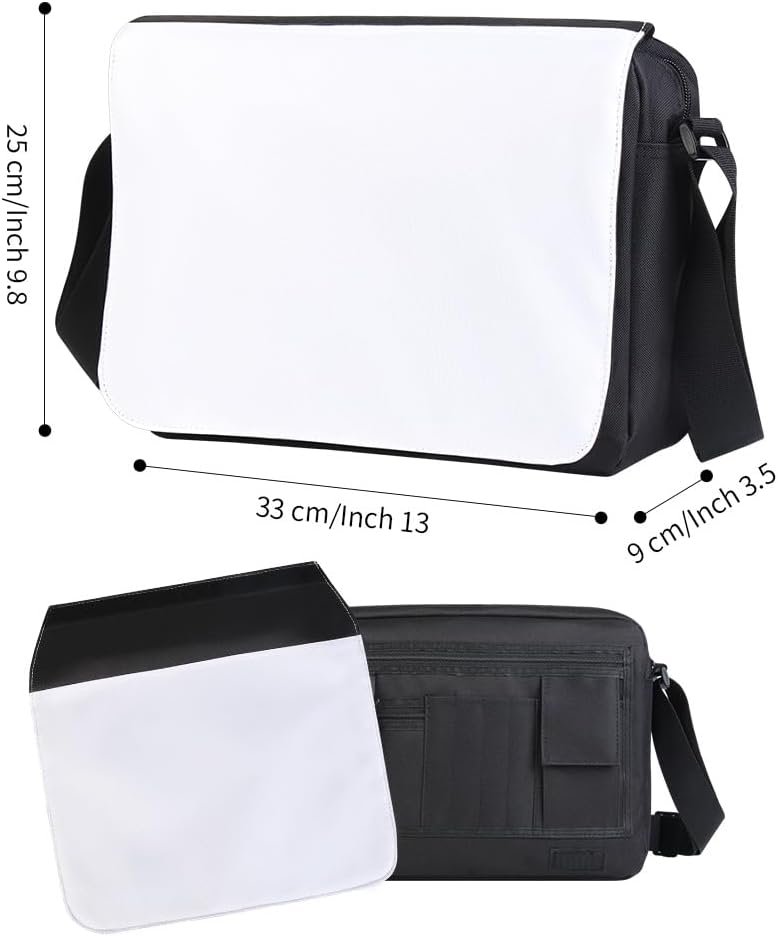 Logo Personalizado Mochila Cruzada en Blanco para DIY, Bolso Mensajero Personalizable para Estudiantes, Fábrica de Sublimación y Manualidades. Logo Personalizado Mochila Cruzada en Blanco para DIY, Bolso Mensajero Personalizable para Estudiantes, Fábrica de Sublimación y Manualidades.