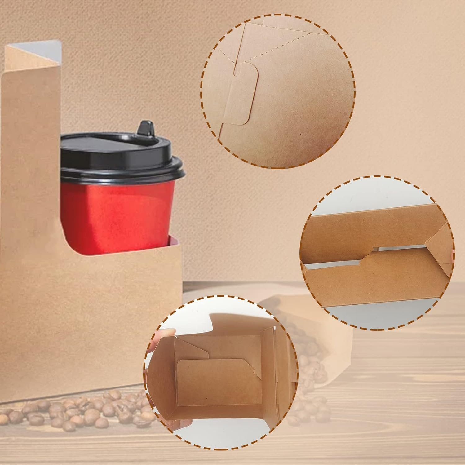 Logo Personalizado Portacopas de 2 Tazas con Asa, 20 Pack Portacopas de Papel Kraft Desechables para Bebidas Calientes o Frías, Soporte de Tazas para Restaurantes y Delivery, Proveedor de Soluciones de Embalaje. Logo Personalizado Portacopas de 2 Tazas con Asa, 20 Pack Portacopas de Papel Kraft Desechables para Bebidas Calientes o Frías, Soporte de Tazas para Restaurantes y Delivery, Proveedor de Soluciones de Embalaje.