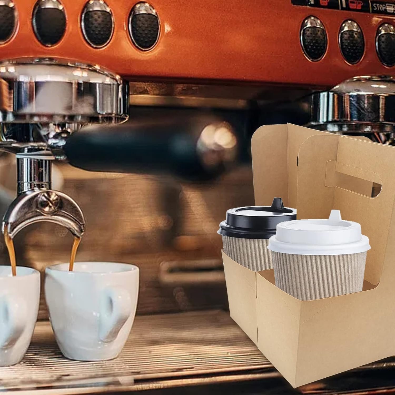 Logo Personalizado Portacopas de 2 Tazas con Asa, 20 Pack Portacopas de Papel Kraft Desechables para Bebidas Calientes o Frías, Soporte de Tazas para Restaurantes y Delivery, Proveedor de Soluciones de Embalaje. Logo Personalizado Portacopas de 2 Tazas con Asa, 20 Pack Portacopas de Papel Kraft Desechables para Bebidas Calientes o Frías, Soporte de Tazas para Restaurantes y Delivery, Proveedor de Soluciones de Embalaje.