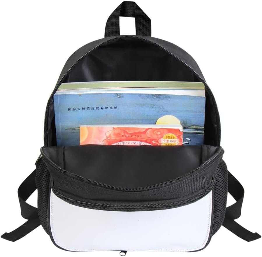 Logo Personalizado Mochila Blanca en Blanco para Personalización por Sublimación, Mochila de 12 Pulgadas para Niños en Guardería, Preescolar y Jardín de Infancia, Marca Blanca Proveedor Logo Personalizado Mochila Blanca en Blanco para Personalización por Sublimación, Mochila de 12 Pulgadas para Niños en Guardería, Preescolar y Jardín de Infancia, Marca Blanca Proveedor