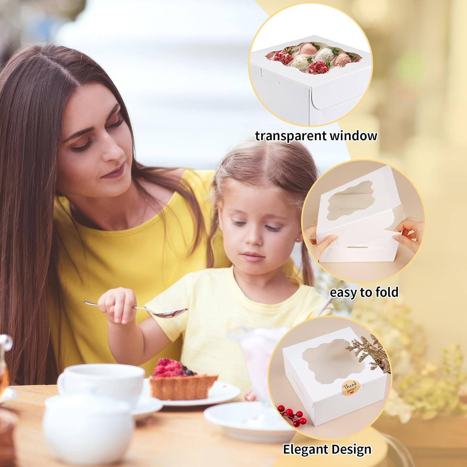 Cajas para galletas de 12 piezas con ventana, 6×6×3 pulgadas, ideal para repostería y postres, con logo personalizado, marca blanca, fabricadas por un proveedor. Cajas para galletas de 12 piezas con ventana, 6×6×3 pulgadas, ideal para repostería y postres, con logo personalizado, marca blanca, fabricadas por un proveedor.