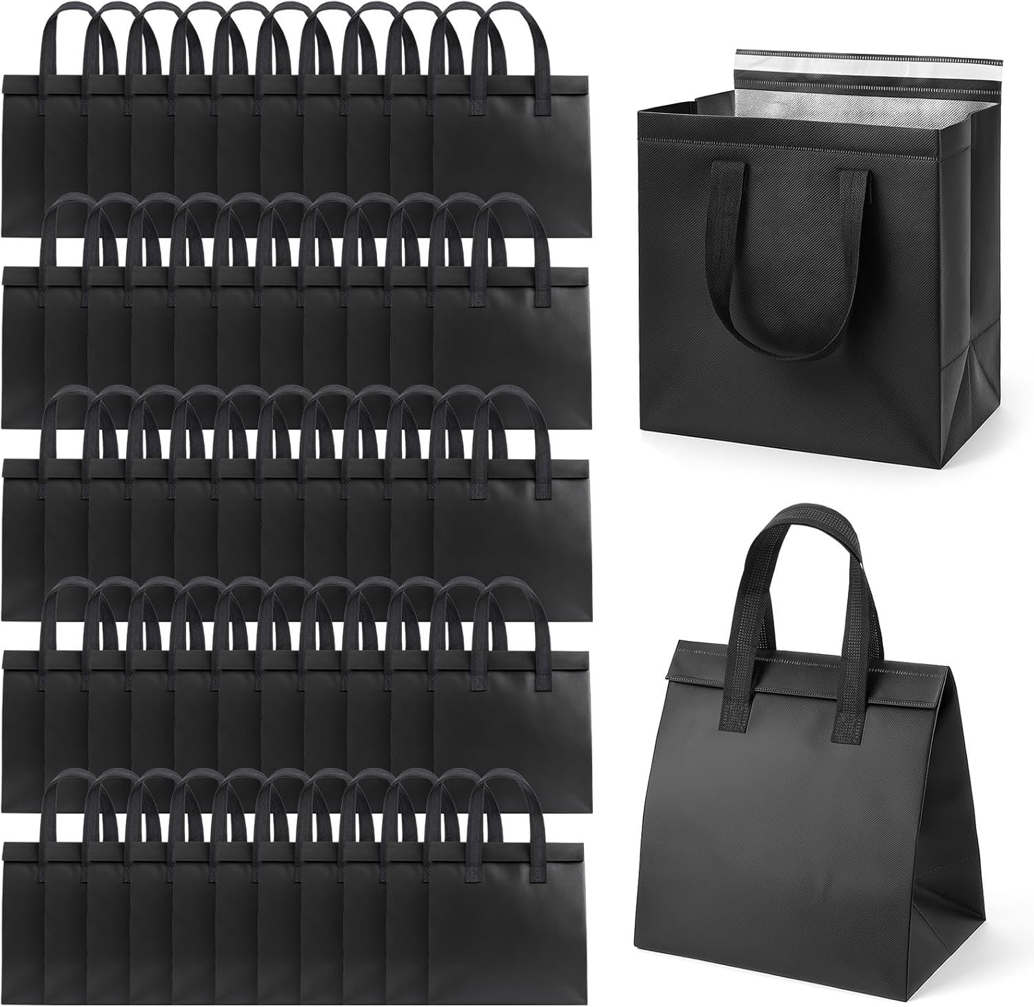 Bolsas Térmicas Personalizadas para Llevar 50 Piezas, Sacos Insulados Pequeños para Comida, Logo Personalizado, Ideal para Café, Cena para Llevar, Té con Leche, Comida Fría o Caliente, 9.5 x 6 x 10 Pulgadas, Proveedor de Fábrica en Negro Bolsas Térmicas Personalizadas para Llevar 50 Piezas, Sacos Insulados Pequeños para Comida, Logo Personalizado, Ideal para Café, Cena para Llevar, Té con Leche, Comida Fría o Caliente, 9.5 x 6 x 10 Pulgadas, Proveedor de Fábrica en Negro